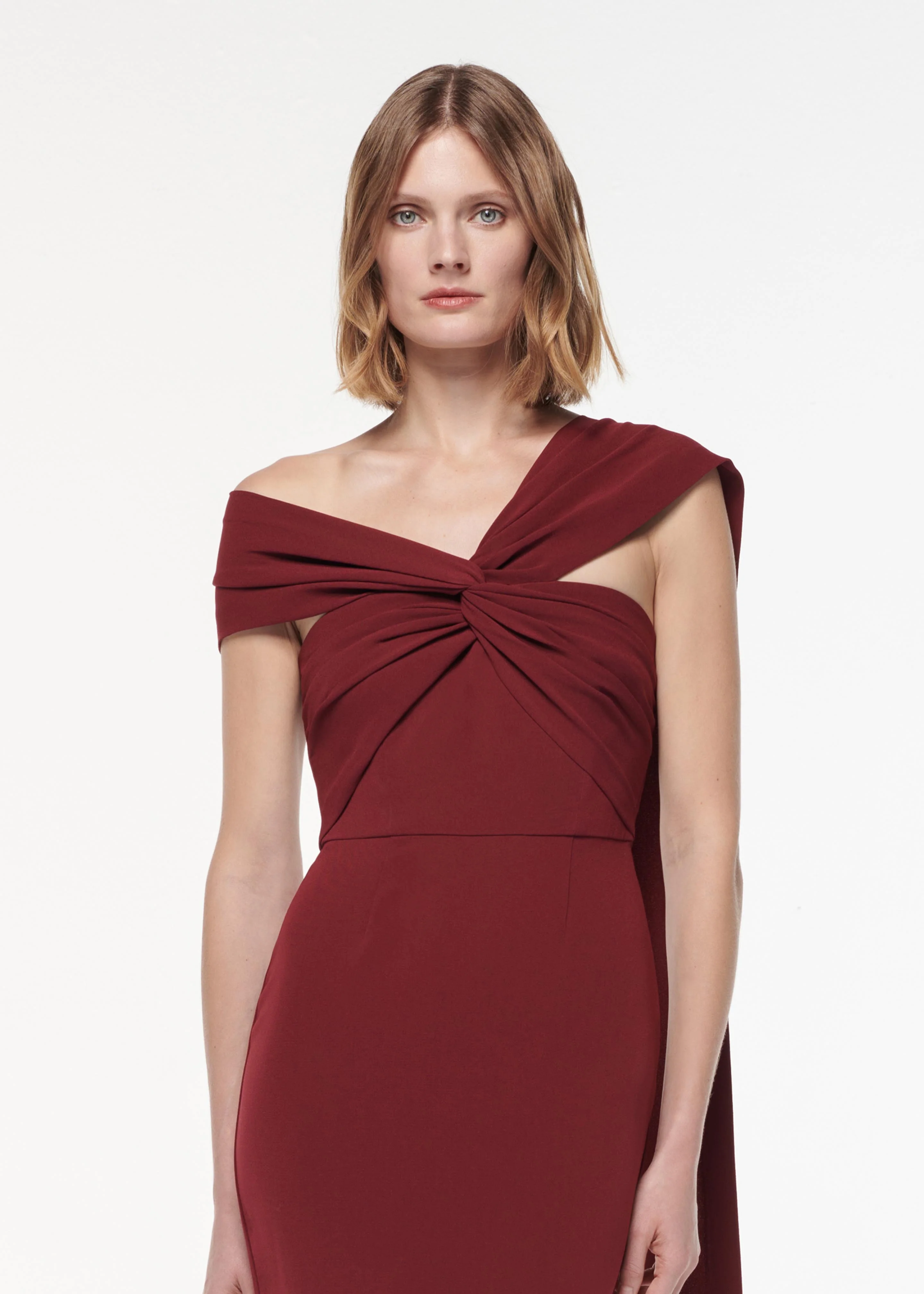 Asymmetric Light Cady Gown - Image 4
