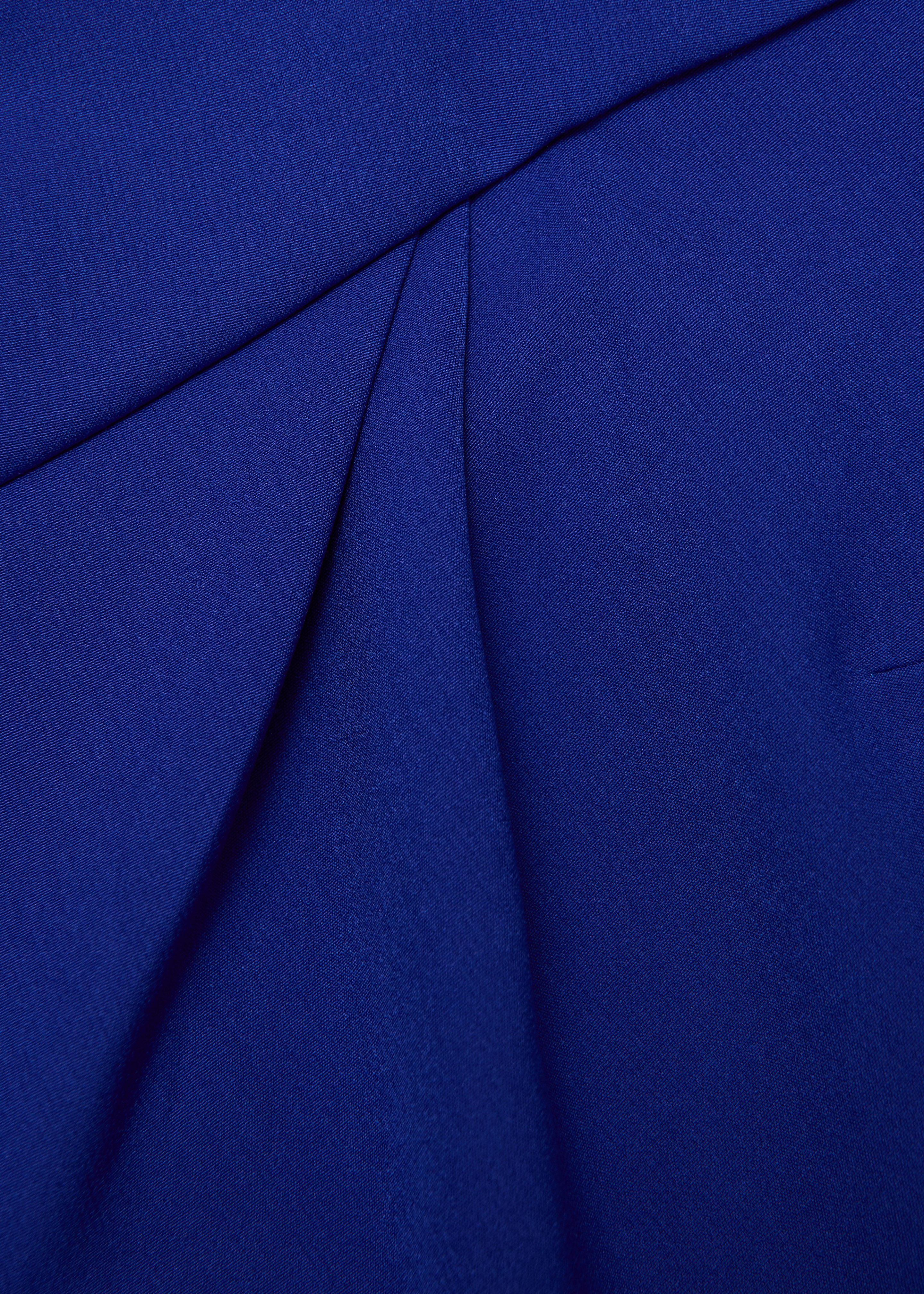 Asymmetric Twist Drape Midi Dress - Image 5