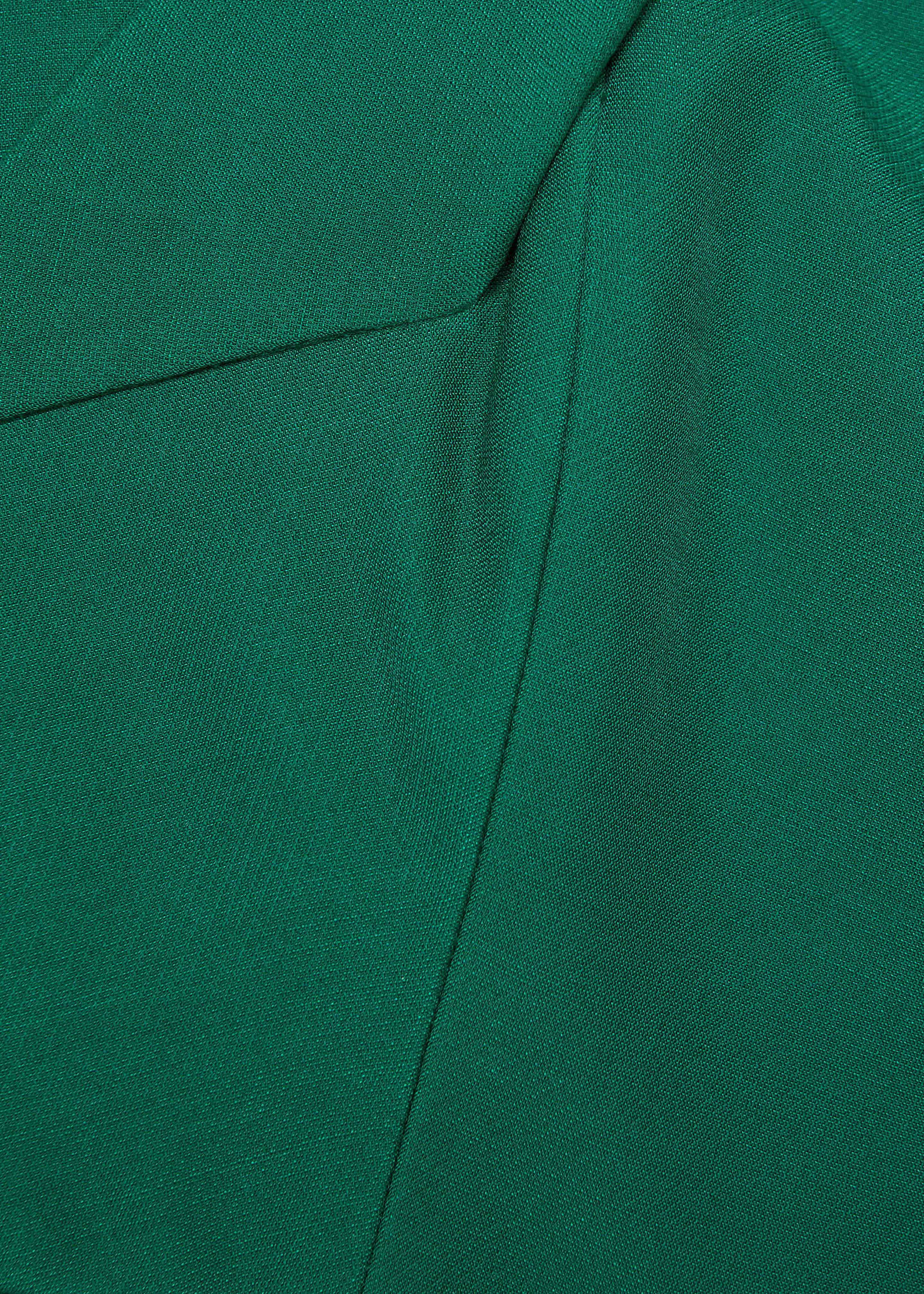 Asymmetrical Fold Wool Silk Gown - Image 5