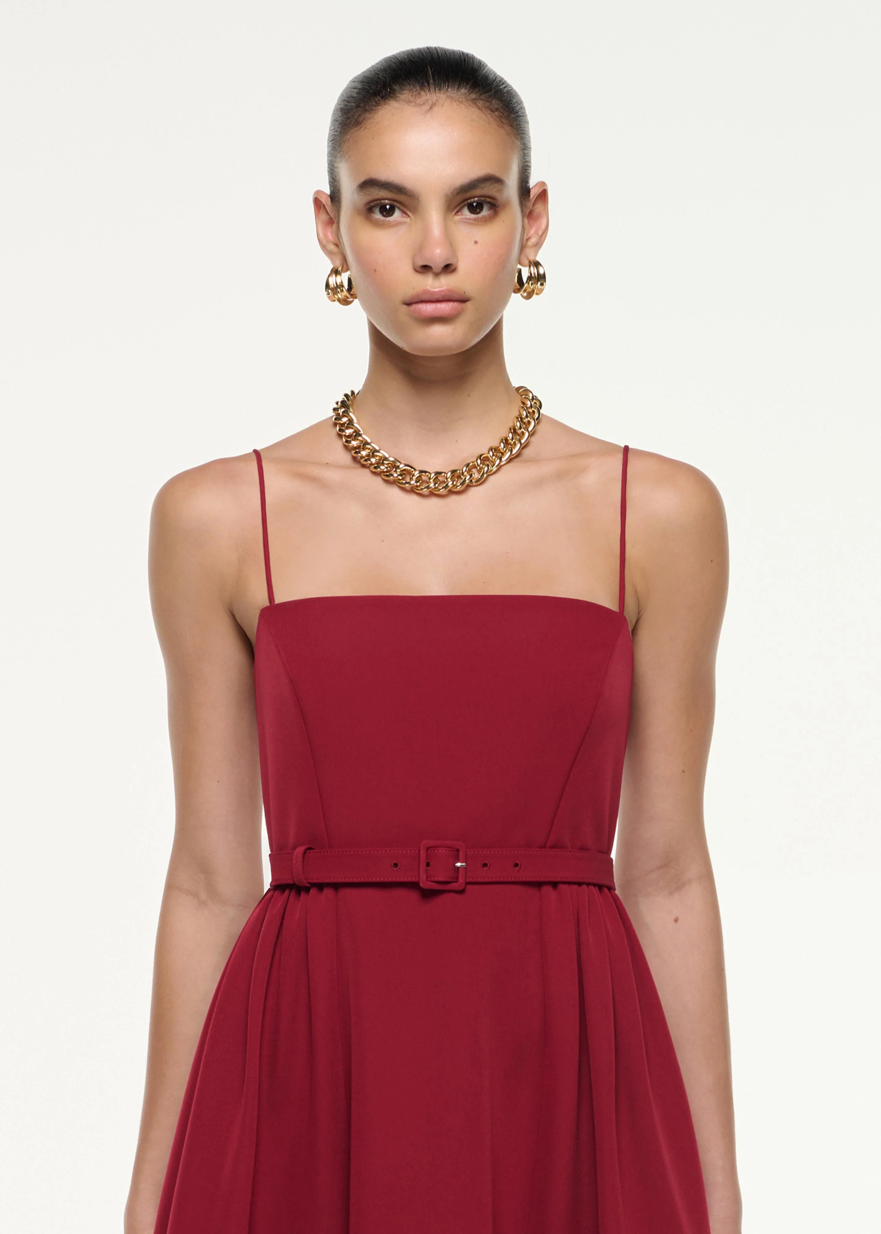 Belted Maxi Dress - Image 4