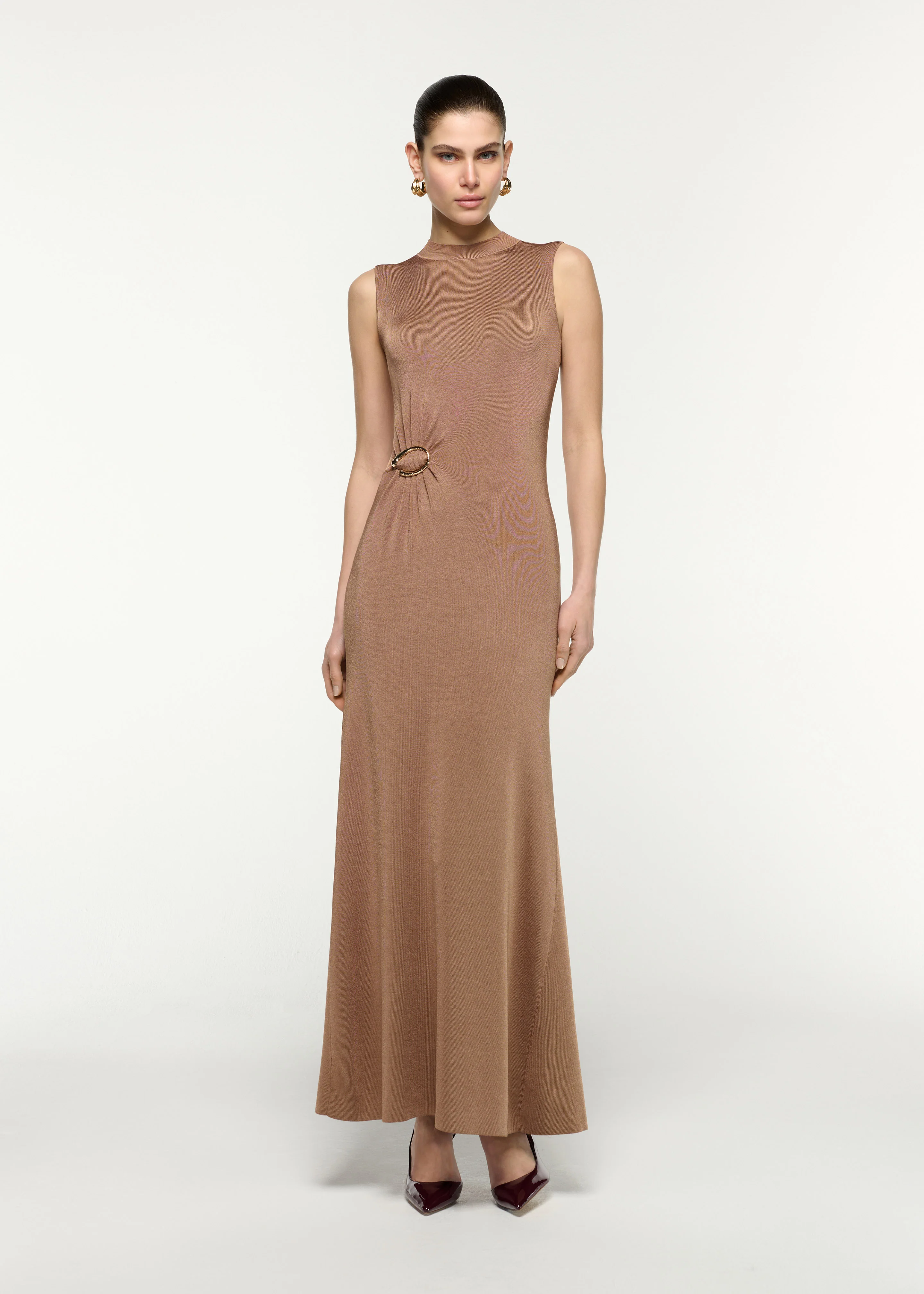 Buckle Viscose Knit Dress