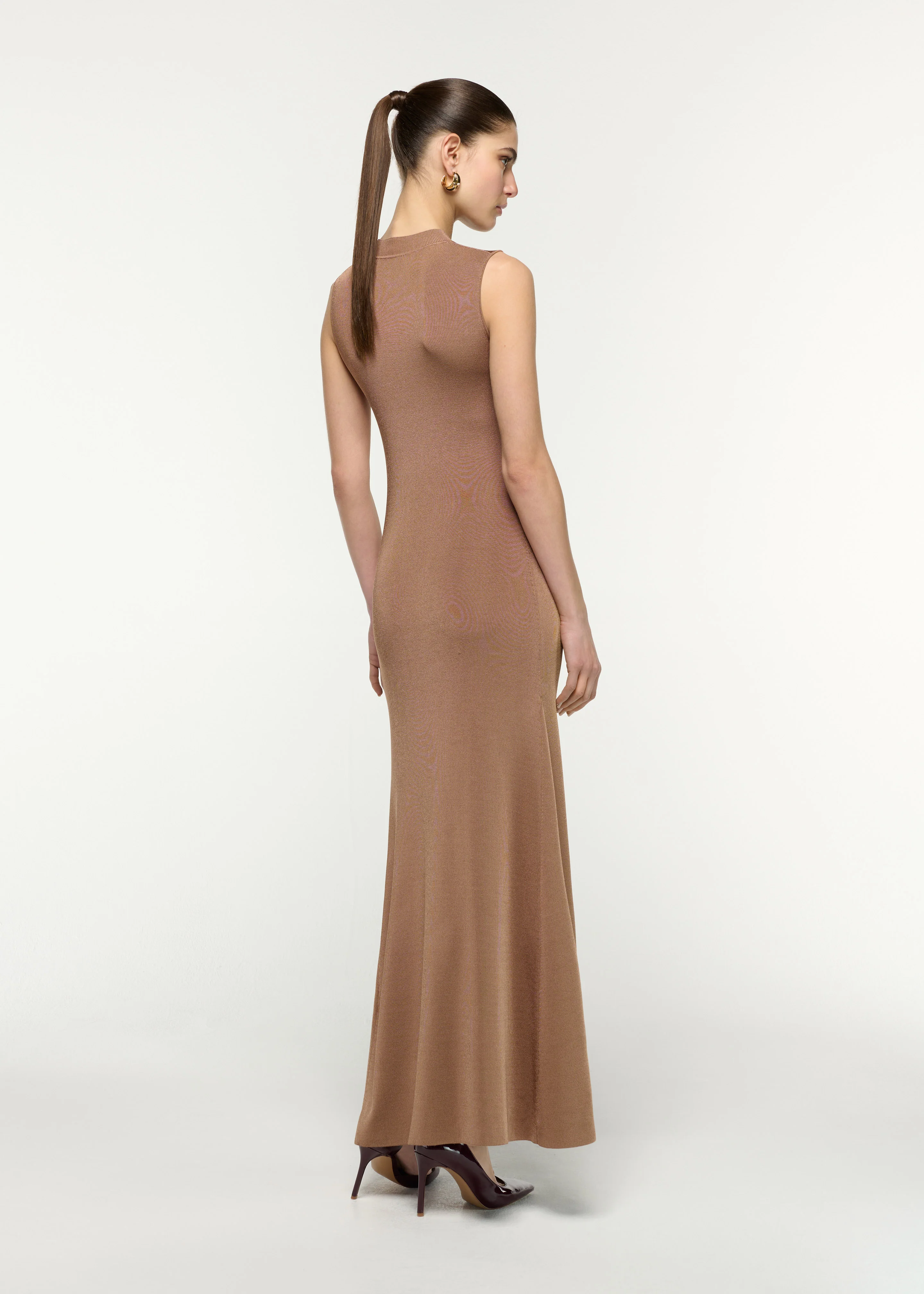 Buckle Viscose Knit Dress - Image 3