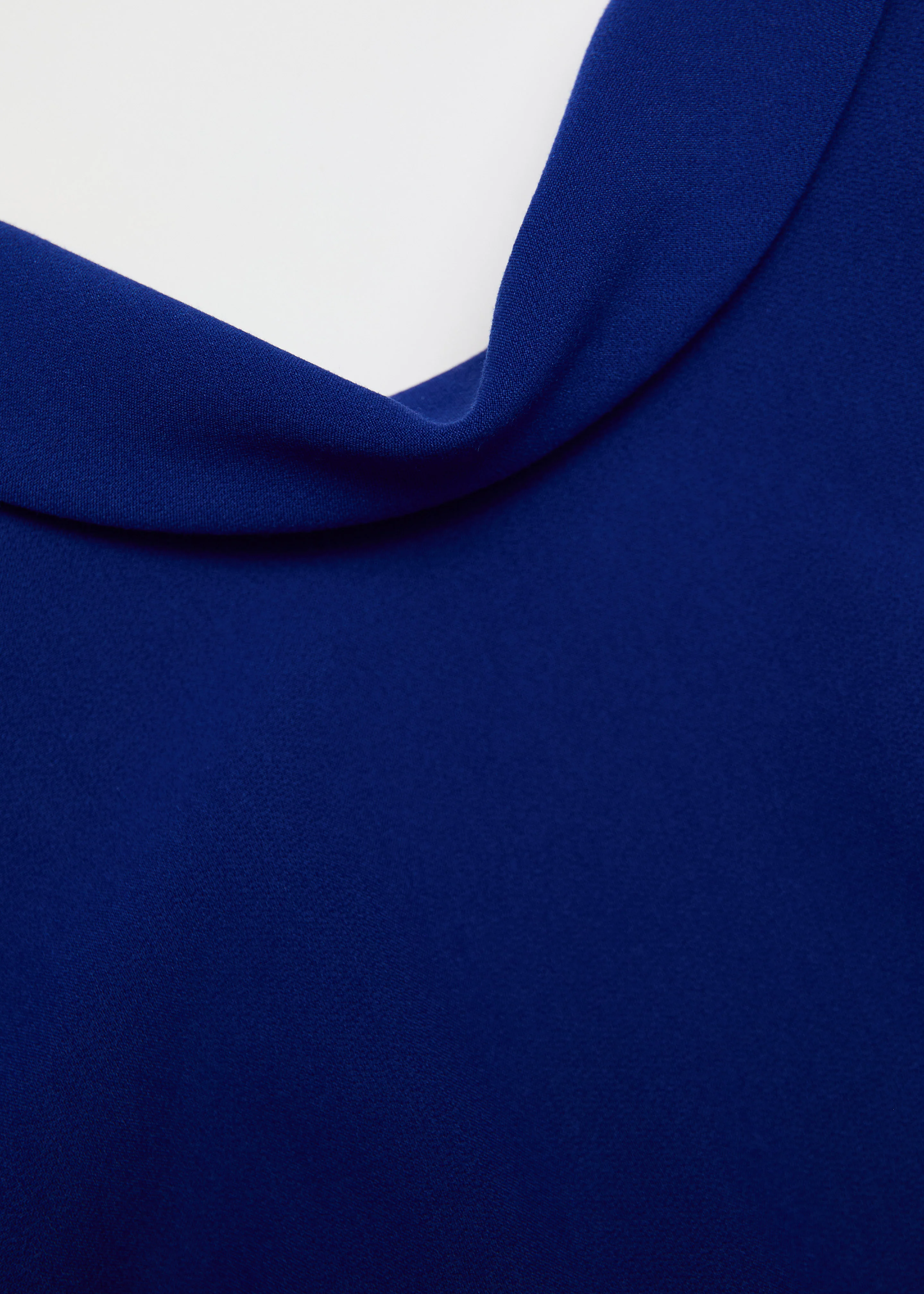 Collared Crepe Short Sleeve Midi Dress - Image 5