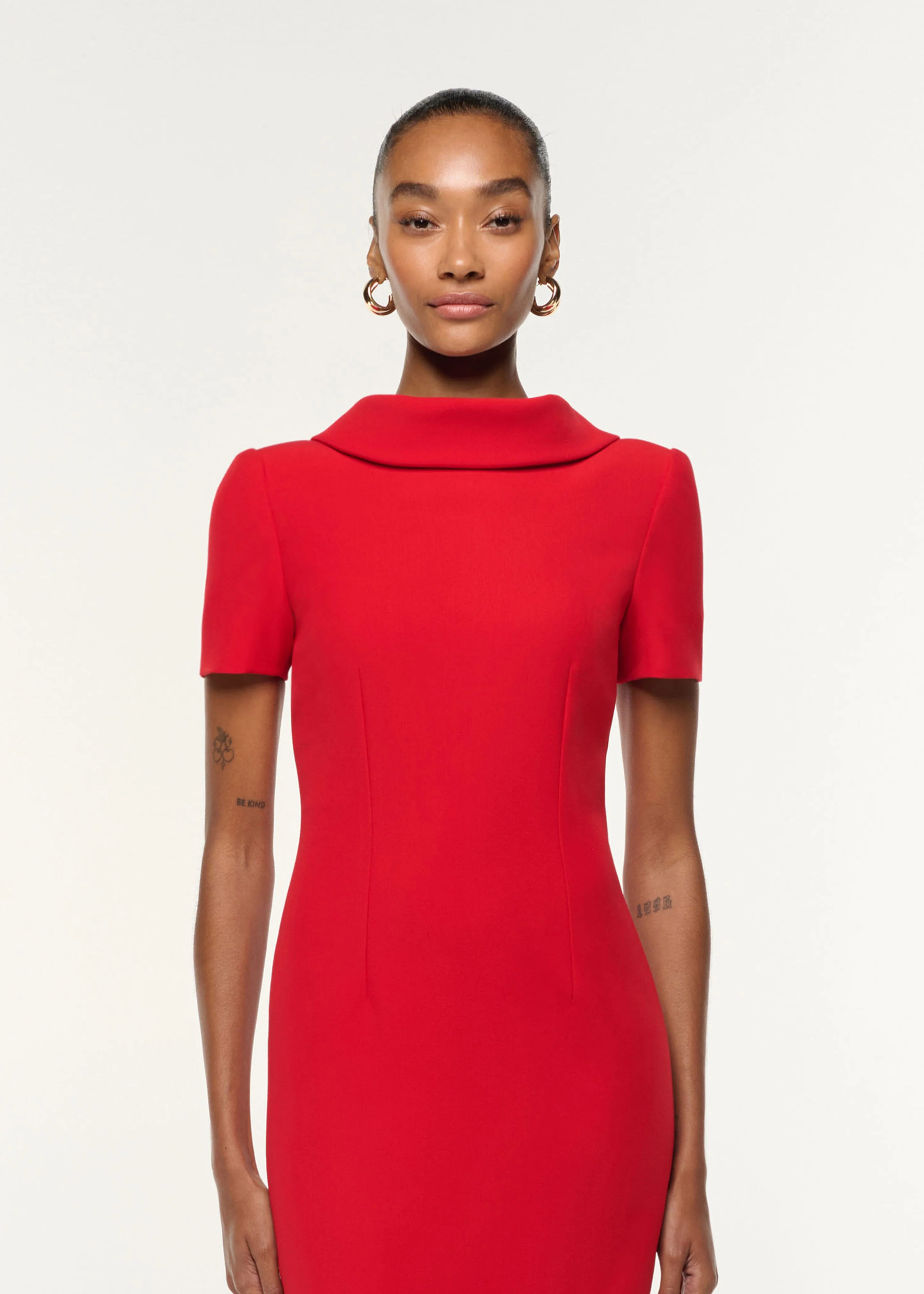 Collared Crepe Gown - Image 4