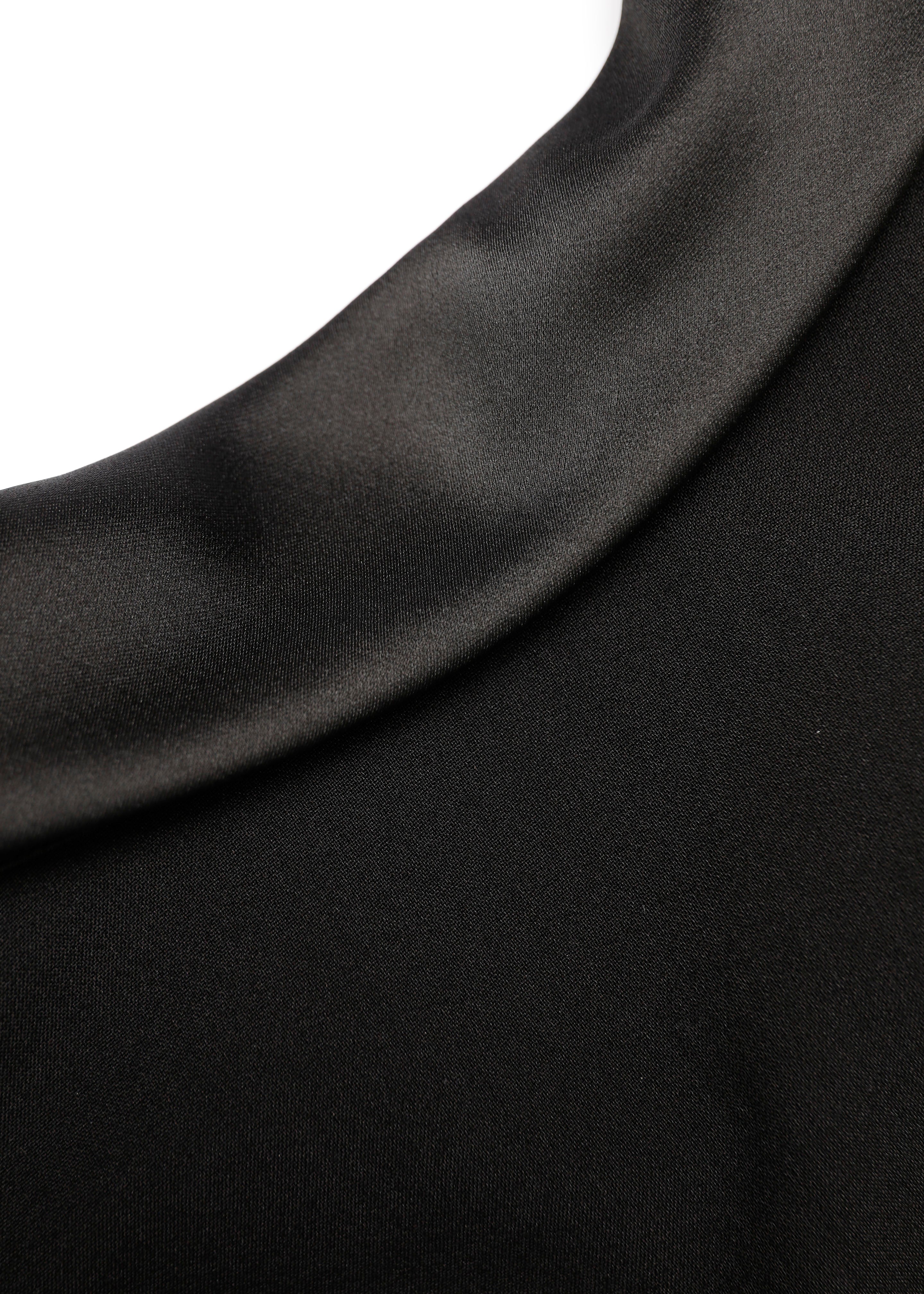 Collared Crepe Short Sleeve Midi Dress - Image 5