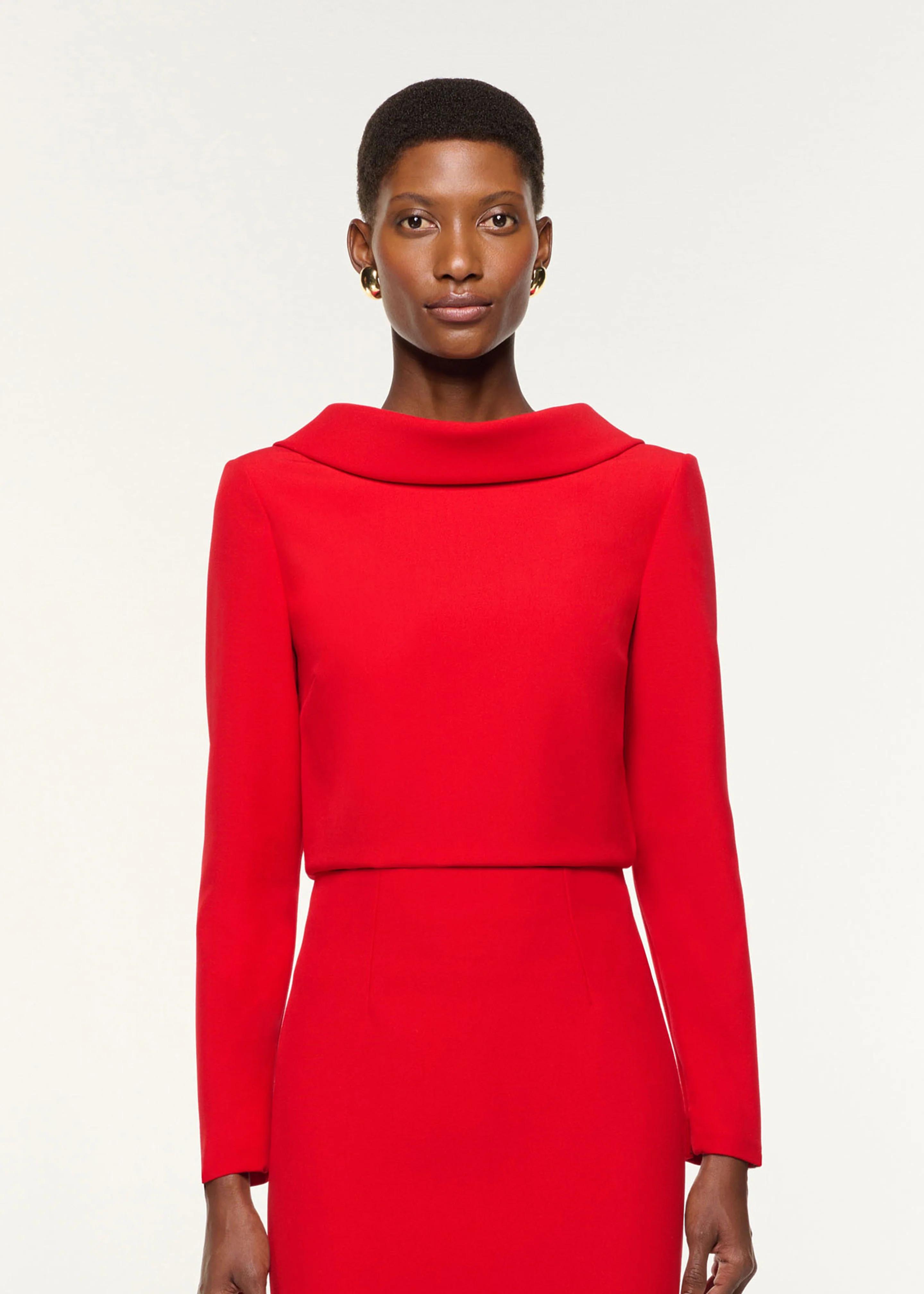 Collared Crepe Top - Image 4