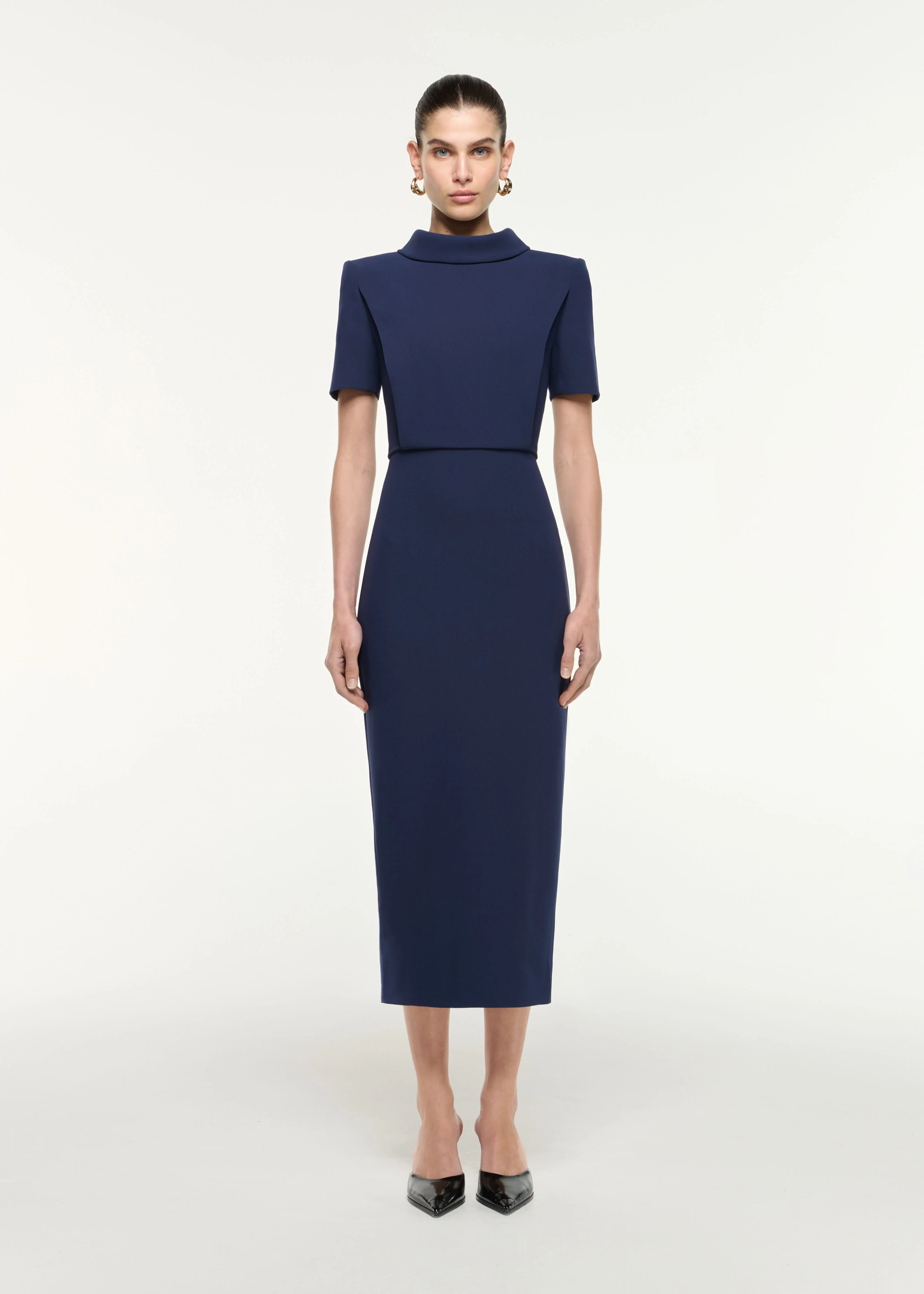 Collared Midi Dress