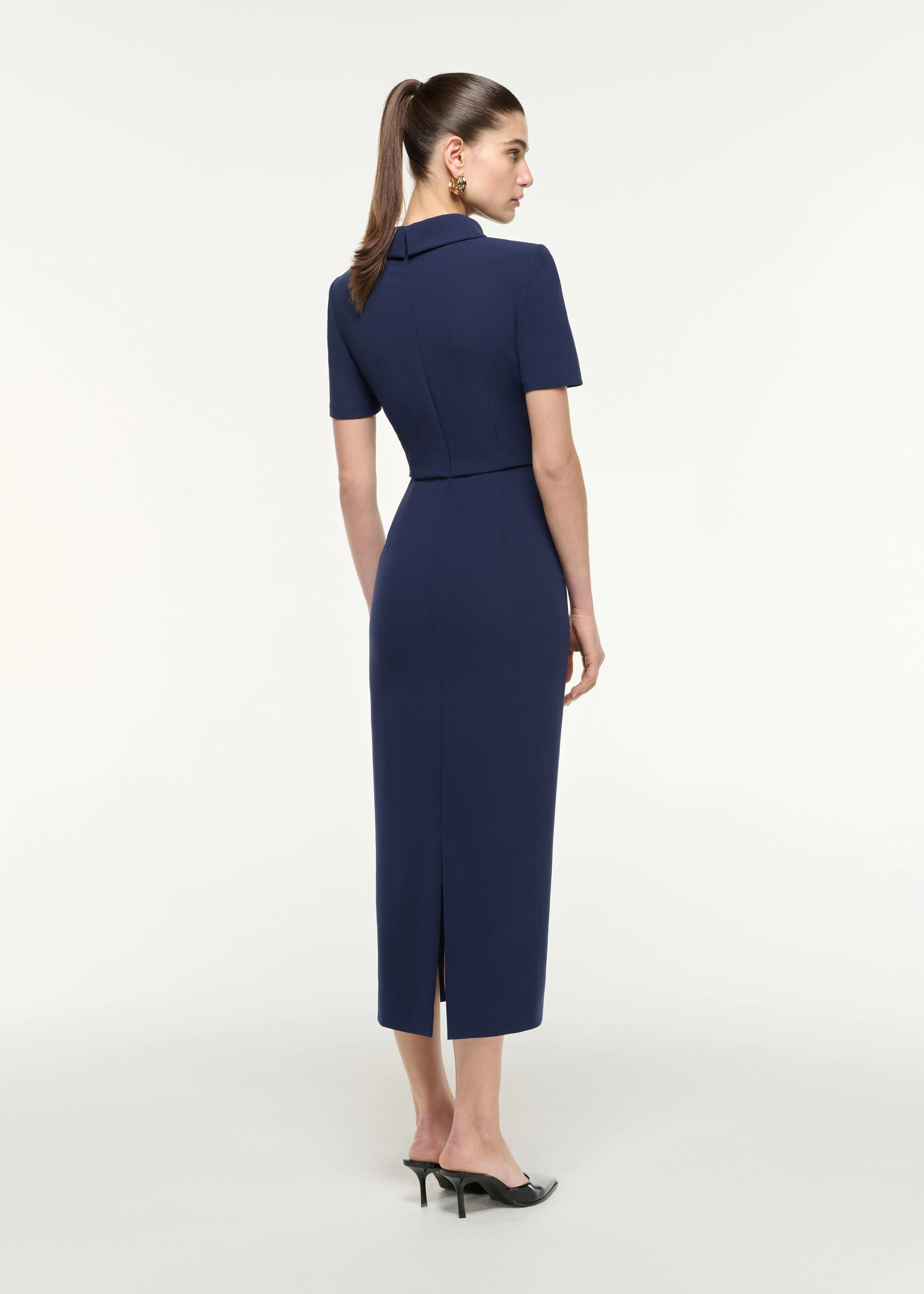 Collared Midi Dress - Image 3