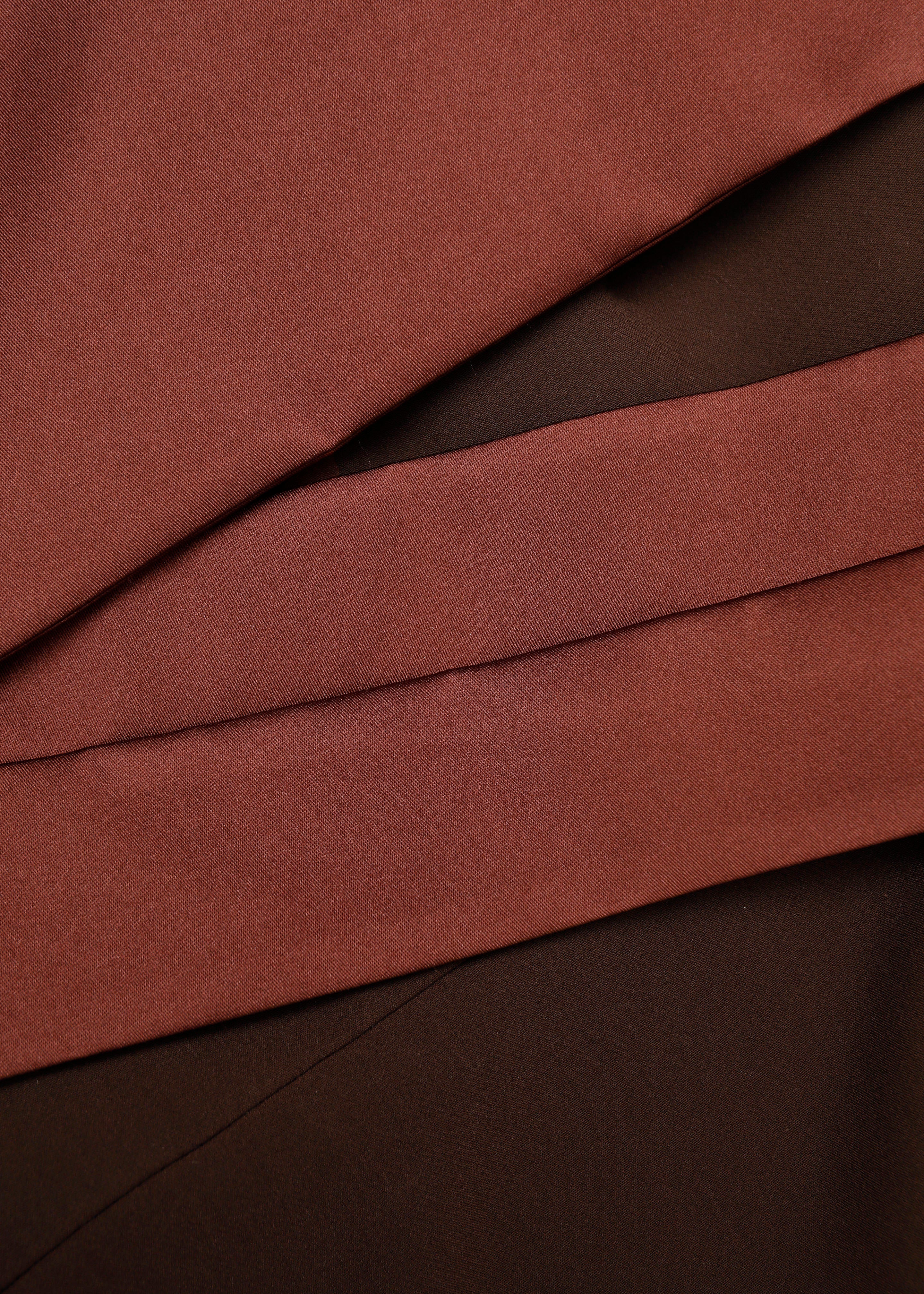 Contrast Drape Taffeta Gown - Image 5