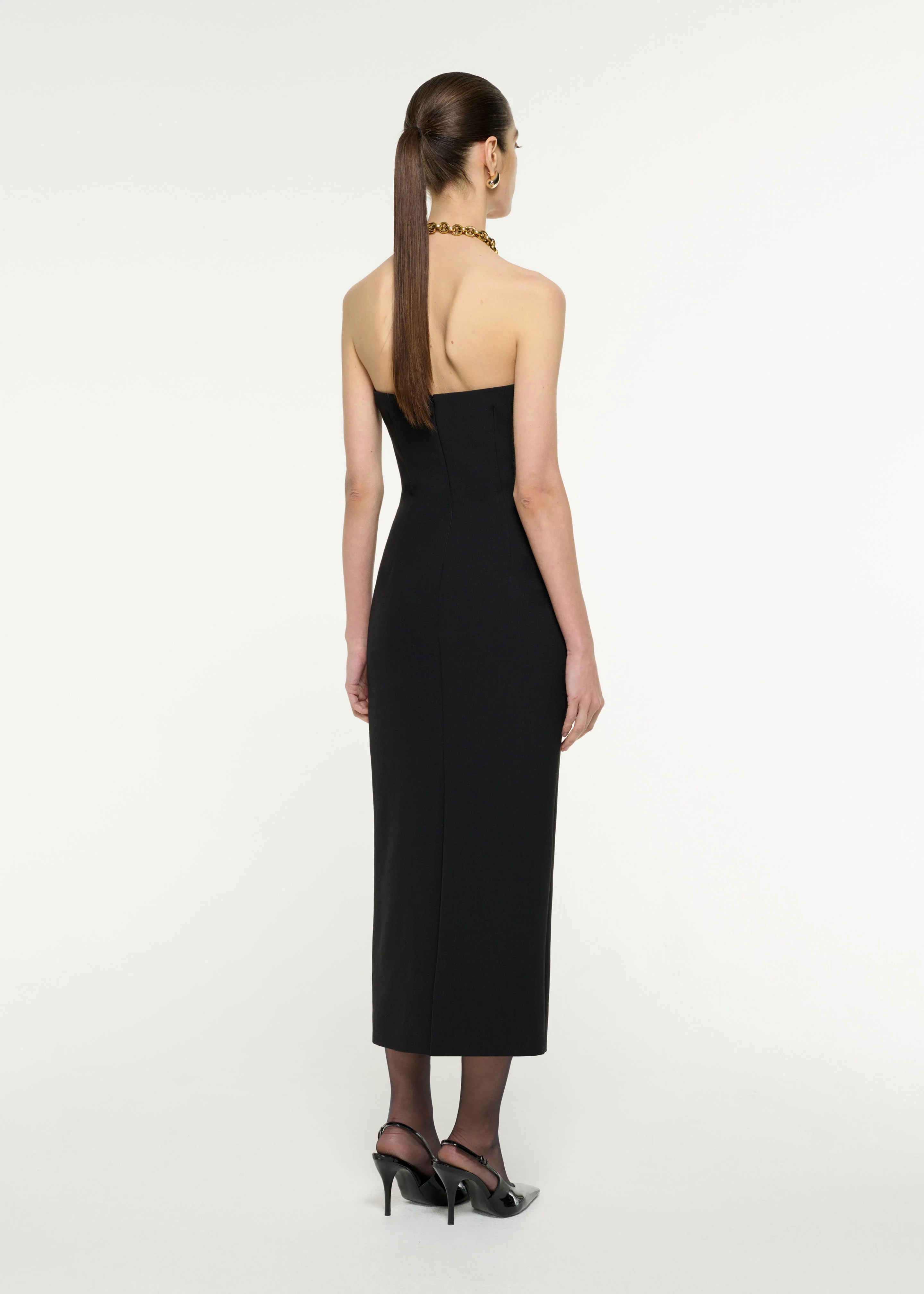 Contrast Panel Midi Dress - Image 3