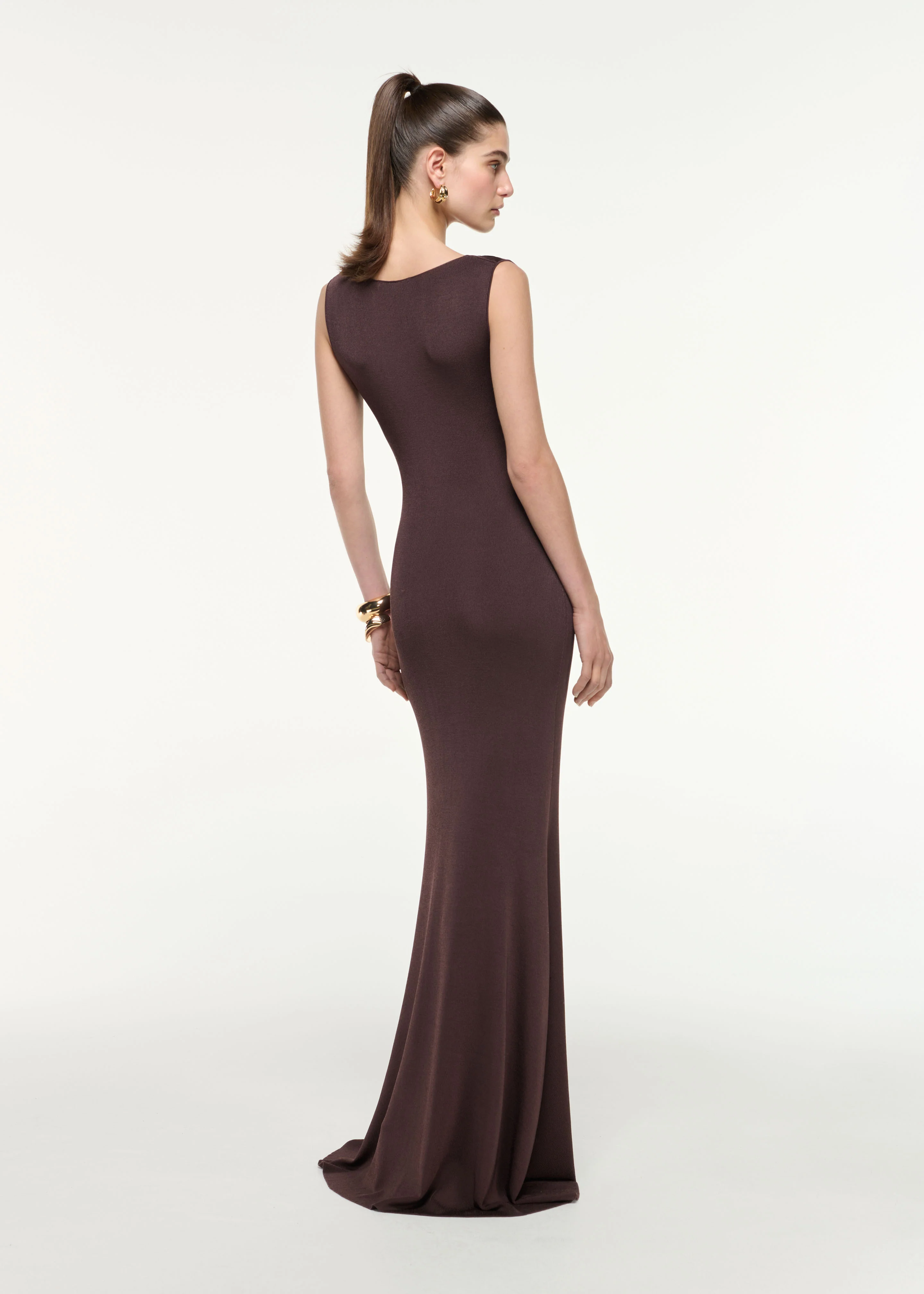 Cowl Neck Knit Maxi Dress - Image 3