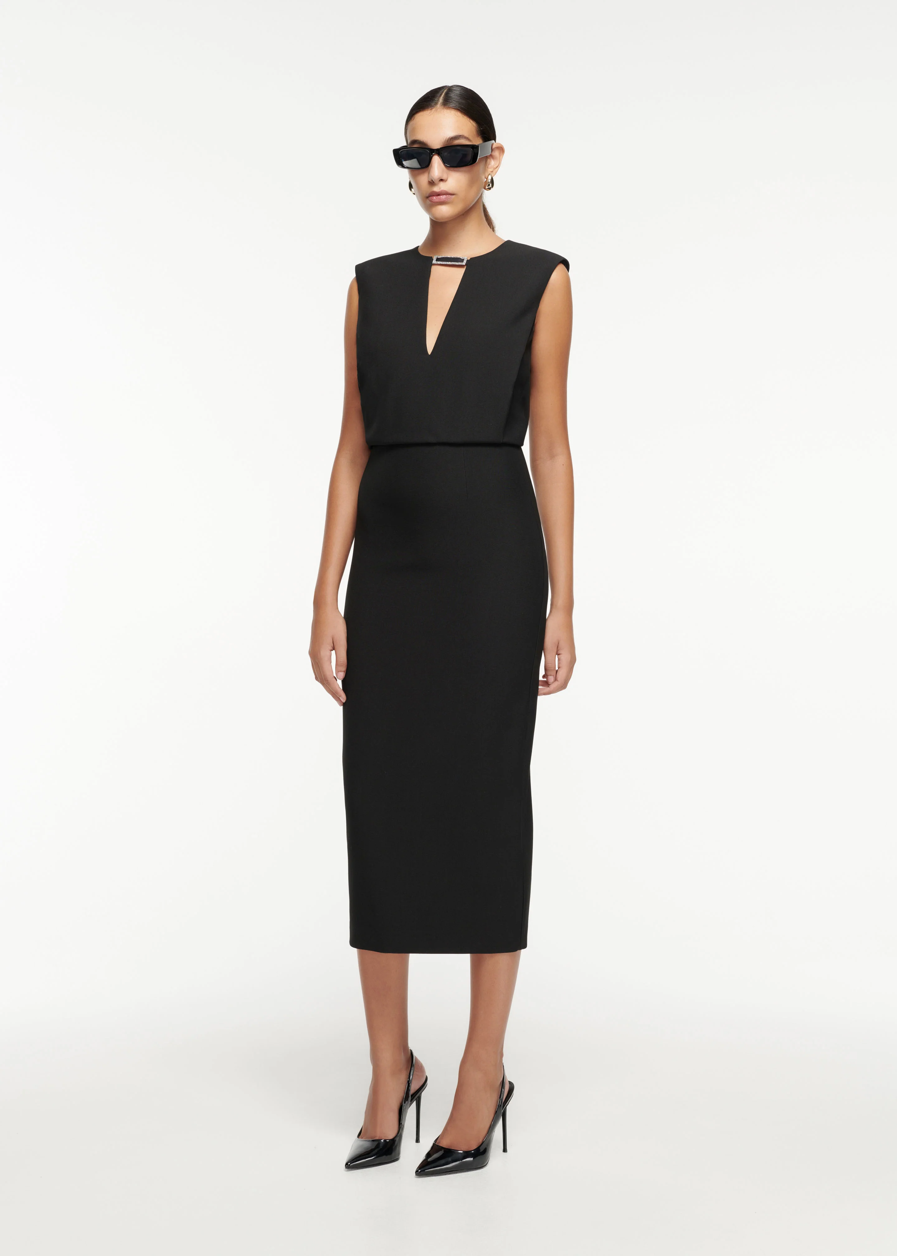 Crepe Midi Dress - Image 2