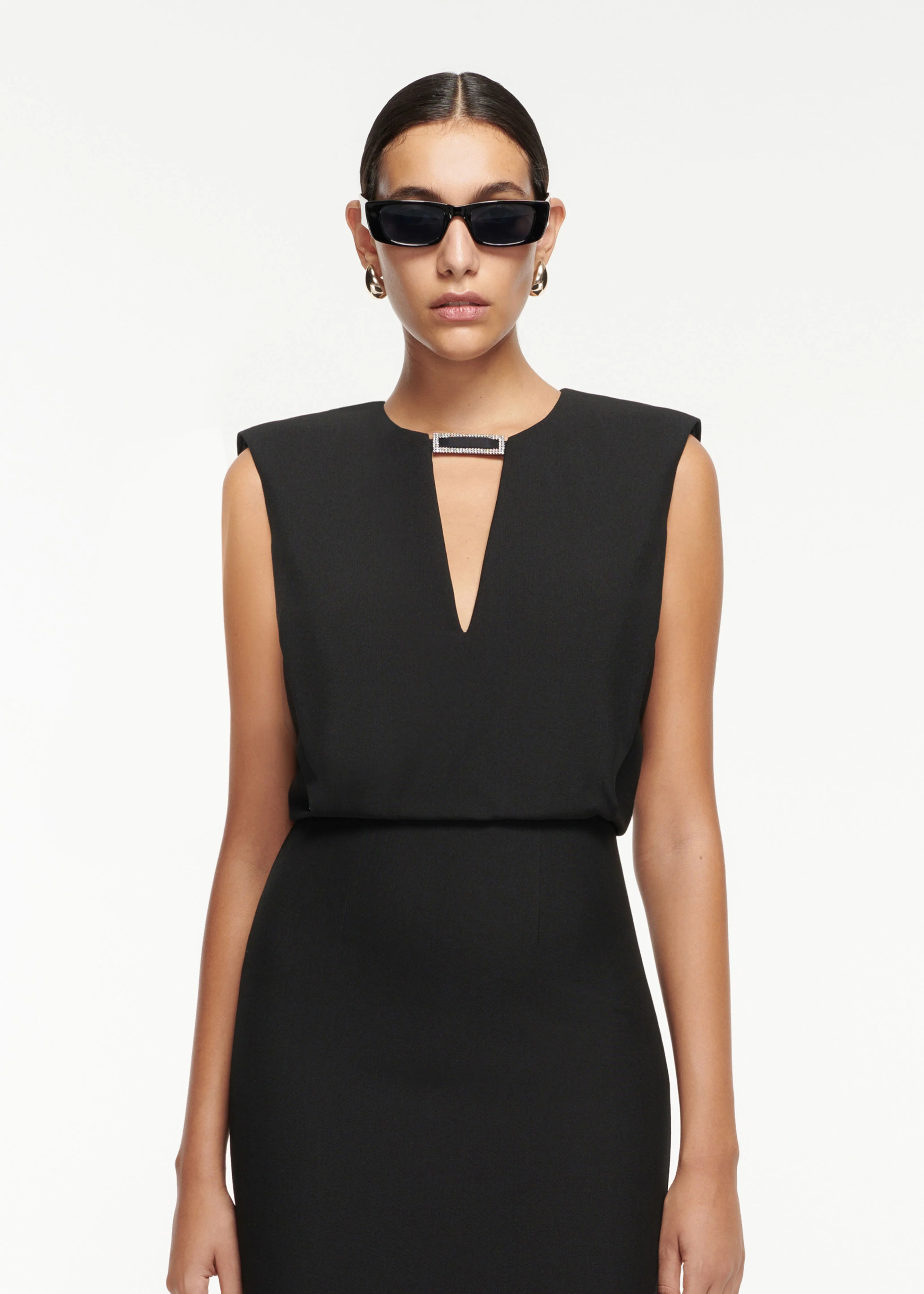 Crepe Midi Dress - Image 4