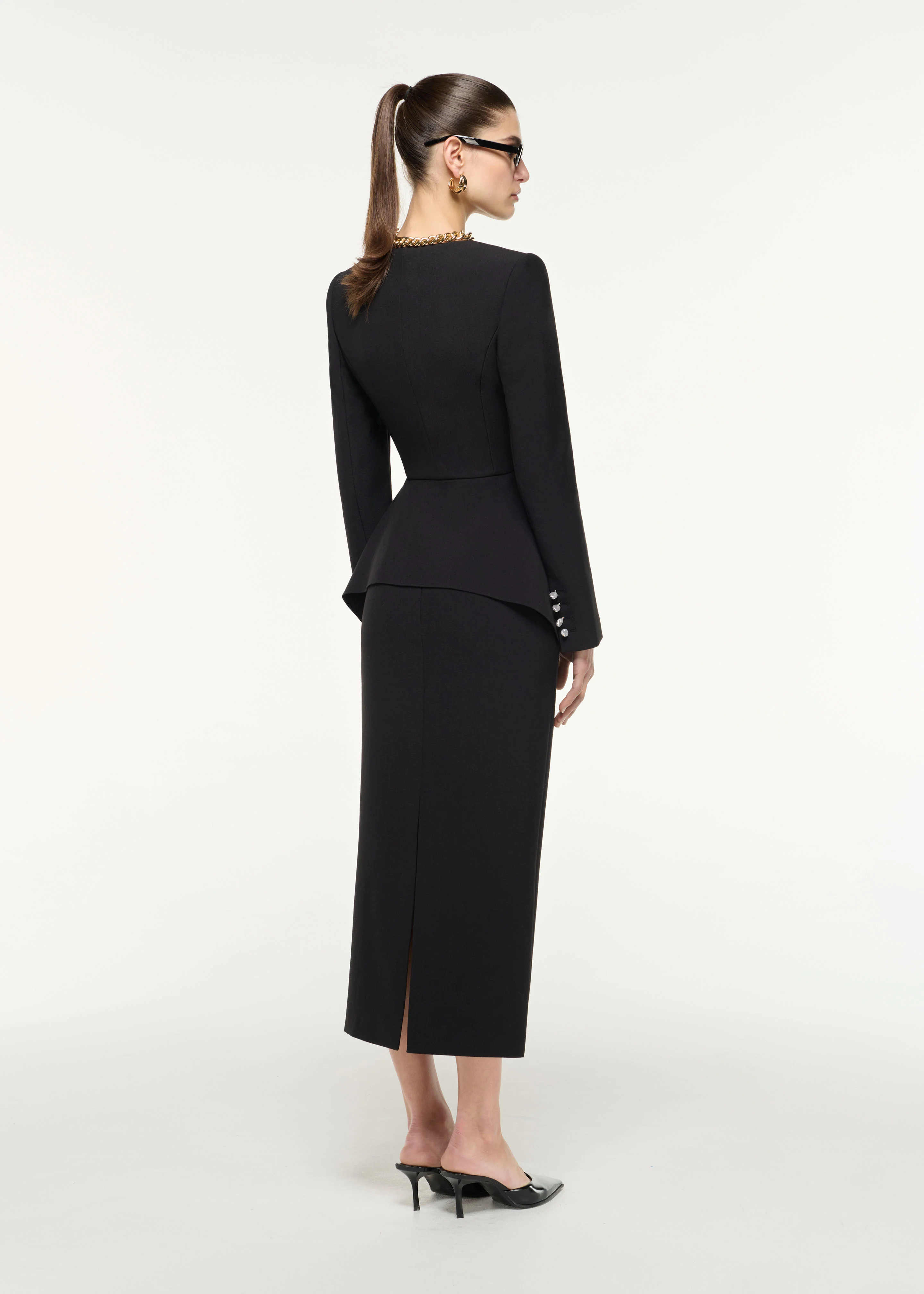 Crepe Midi Skirt - Image 3