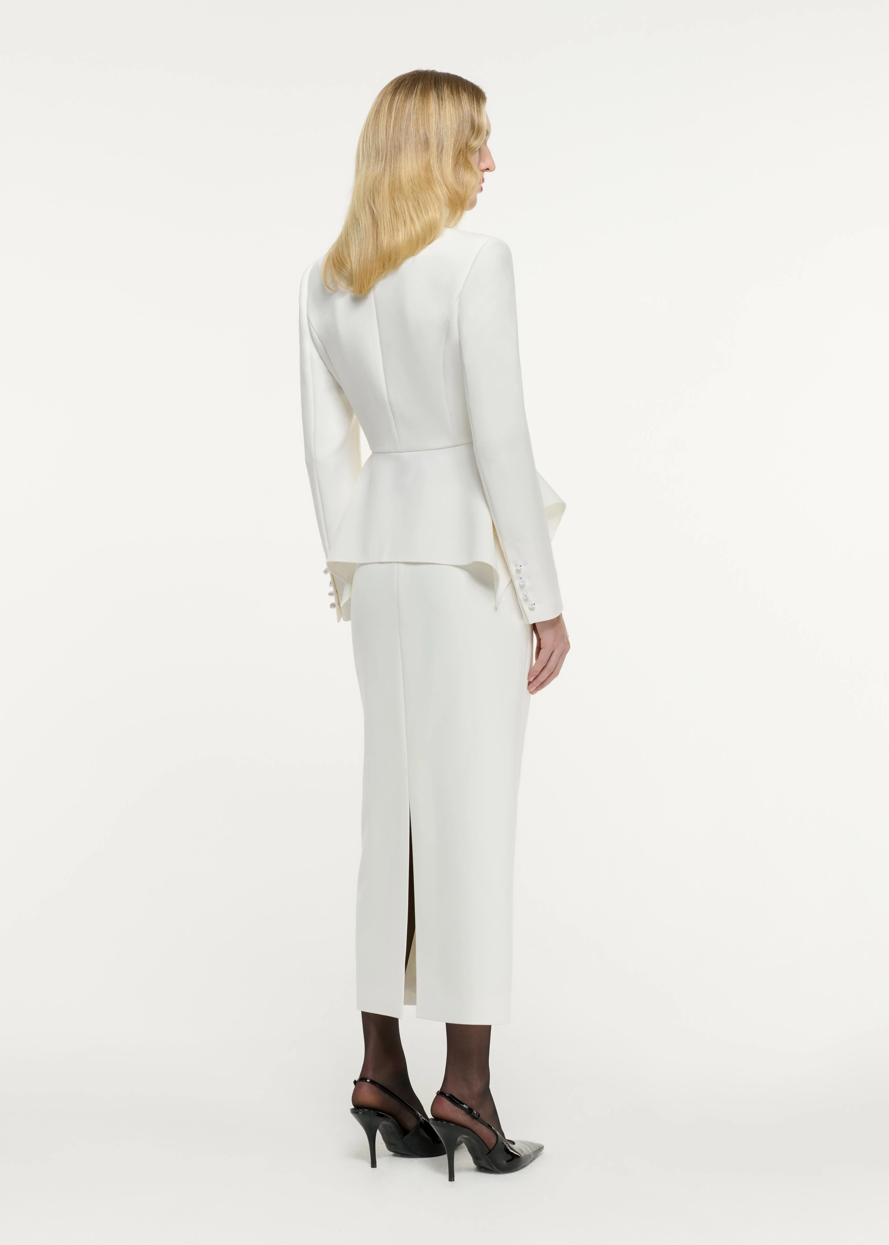 Crepe Midi Skirt - Image 3