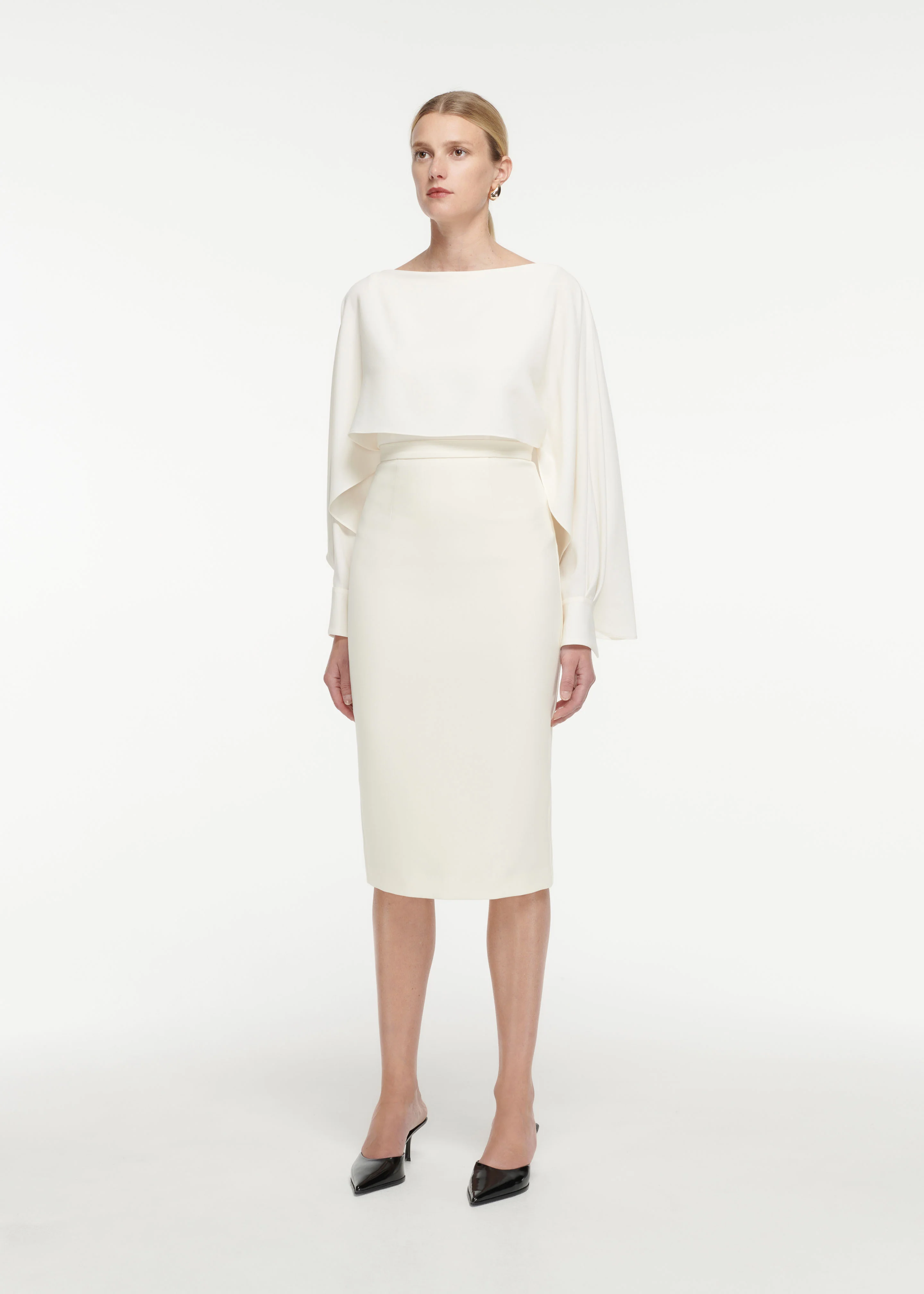 Crepe Midi Skirt - Image 2