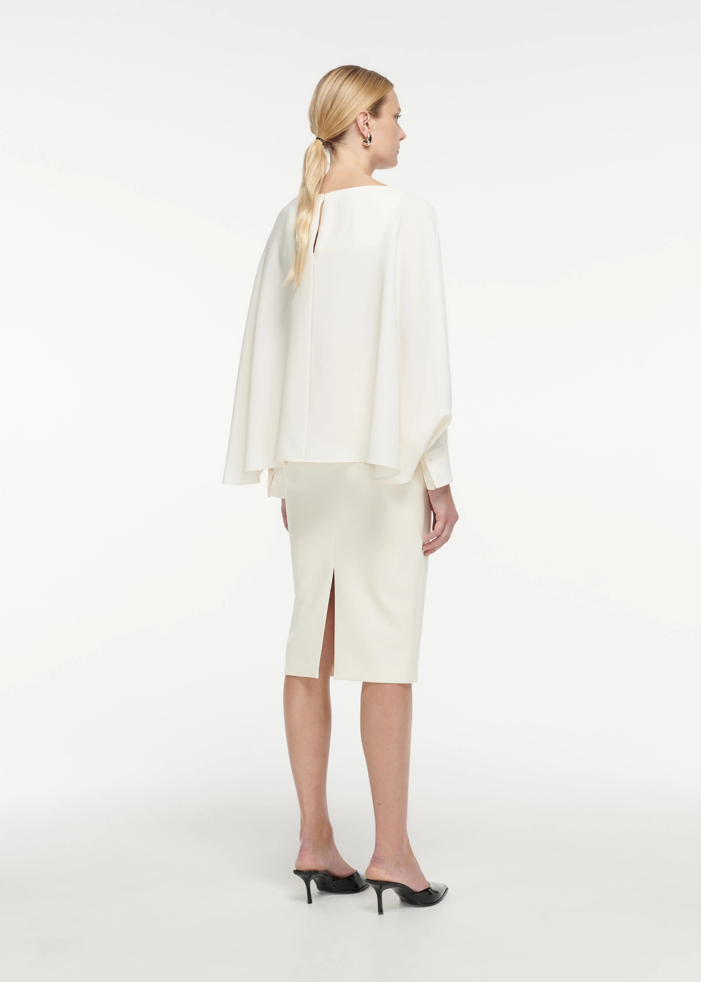 Crepe Midi Skirt - Image 3