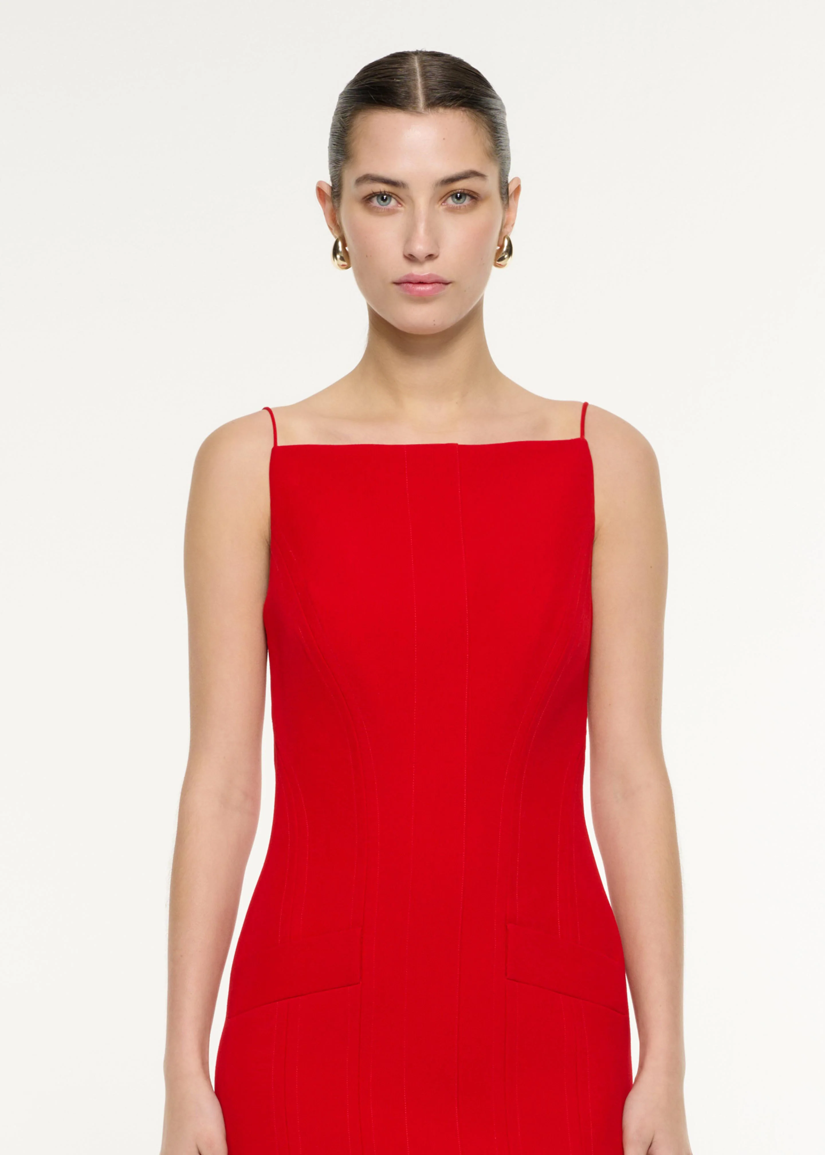 Crepe Tailored Mini Dress - Image 4