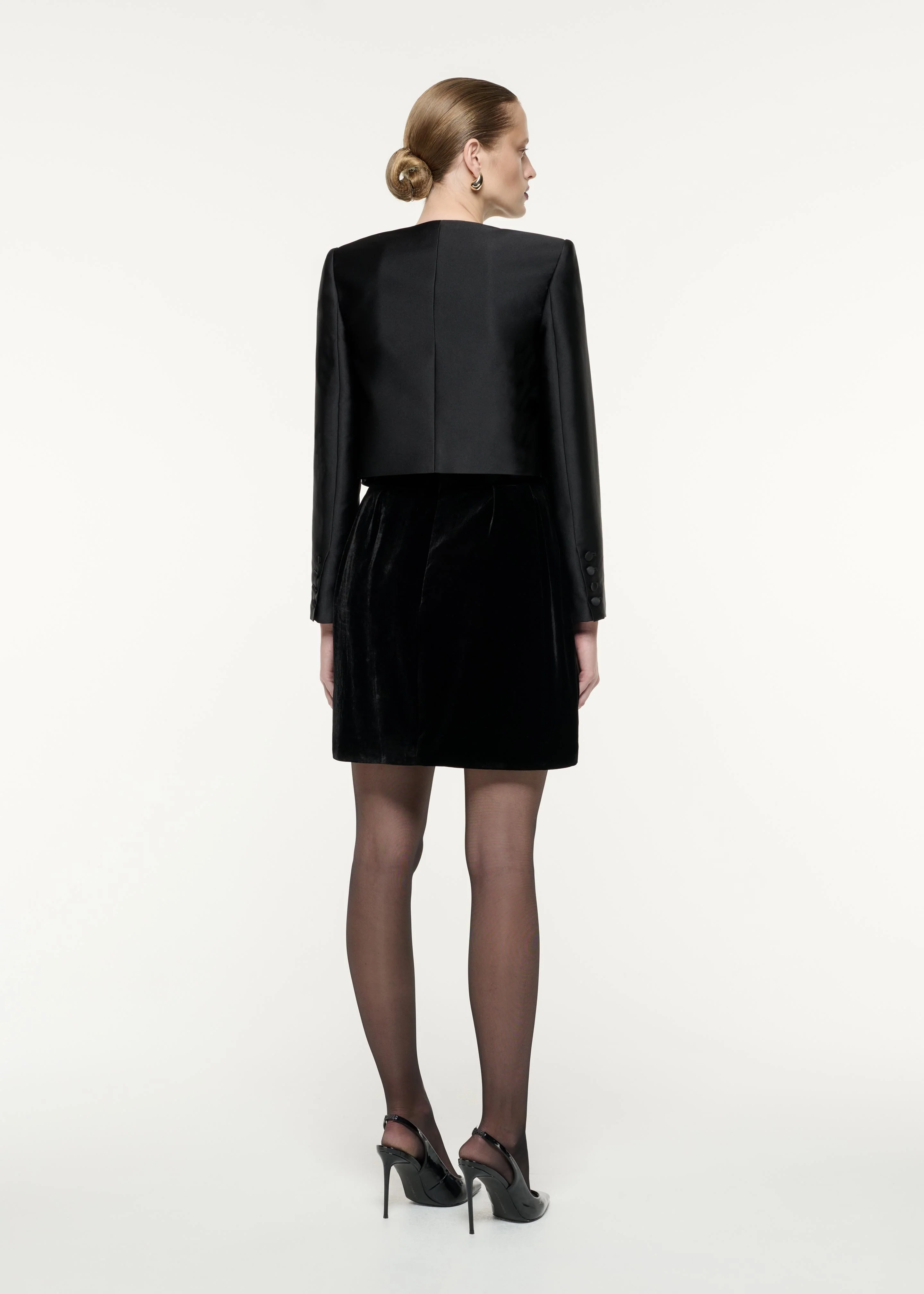 Cropped Taffeta Jacket - Image 3