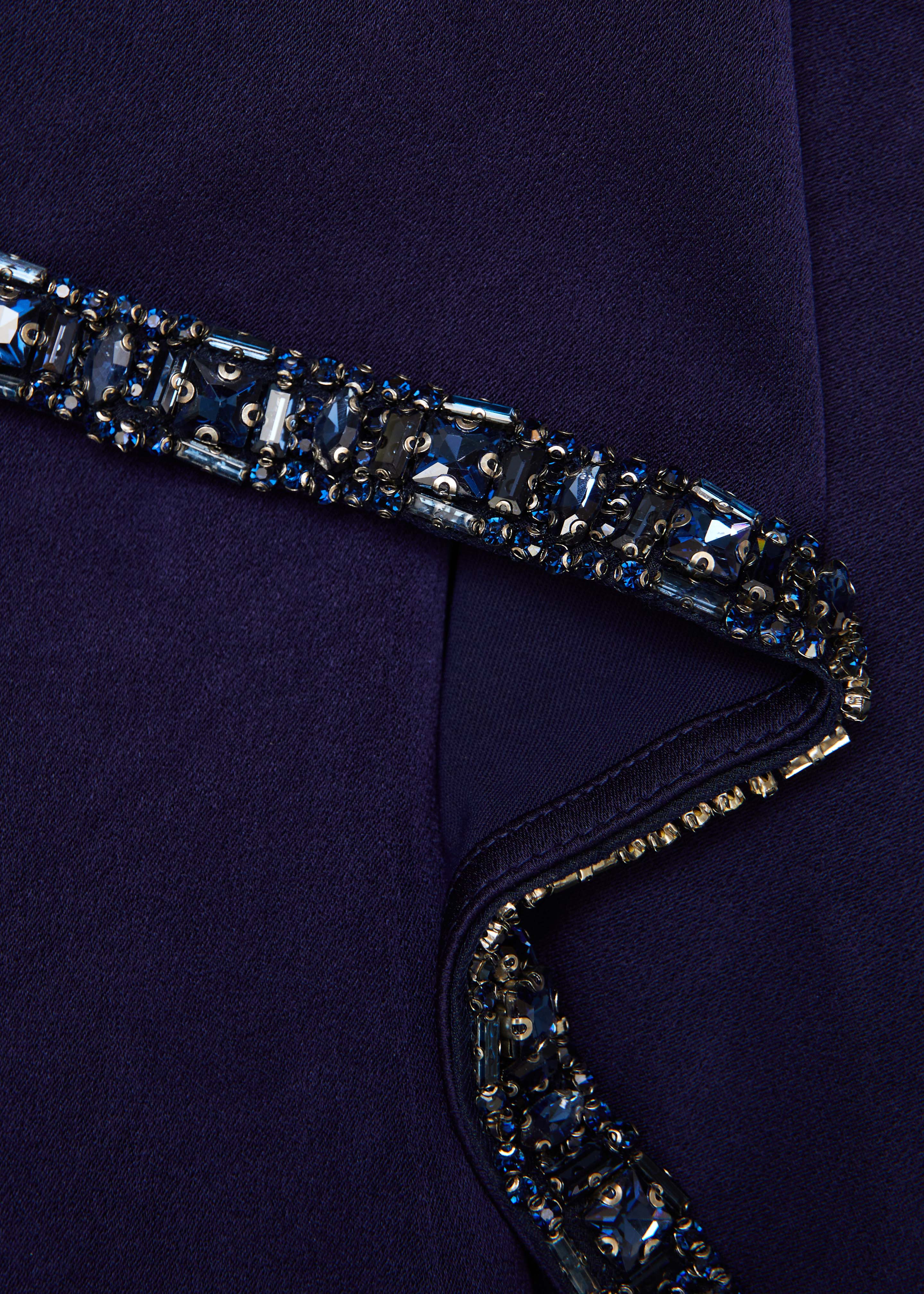 Crystal Trimmed Cape Mini Dress - Image 5