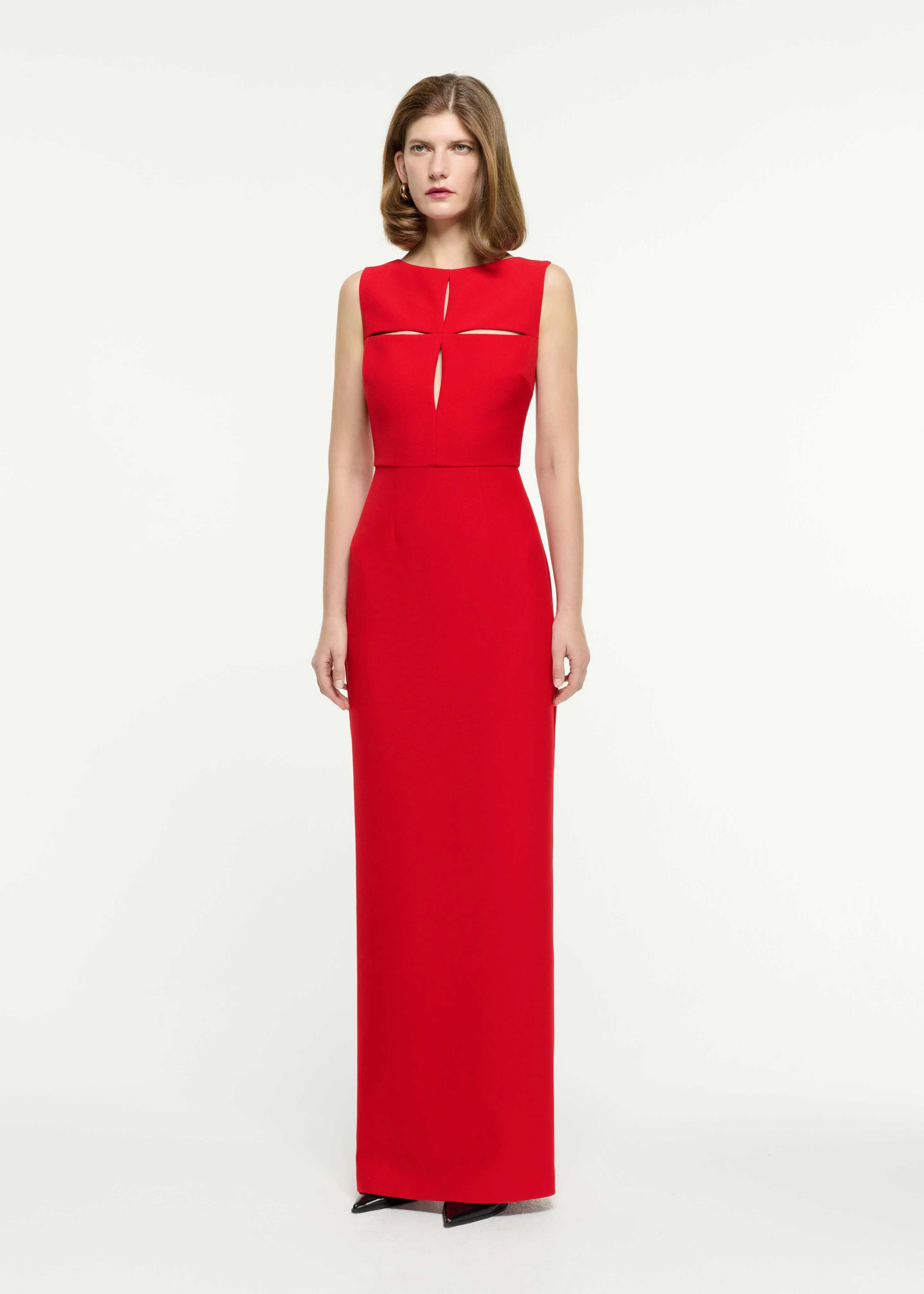 Cut Out Crepe Maxi Dress - Image 2