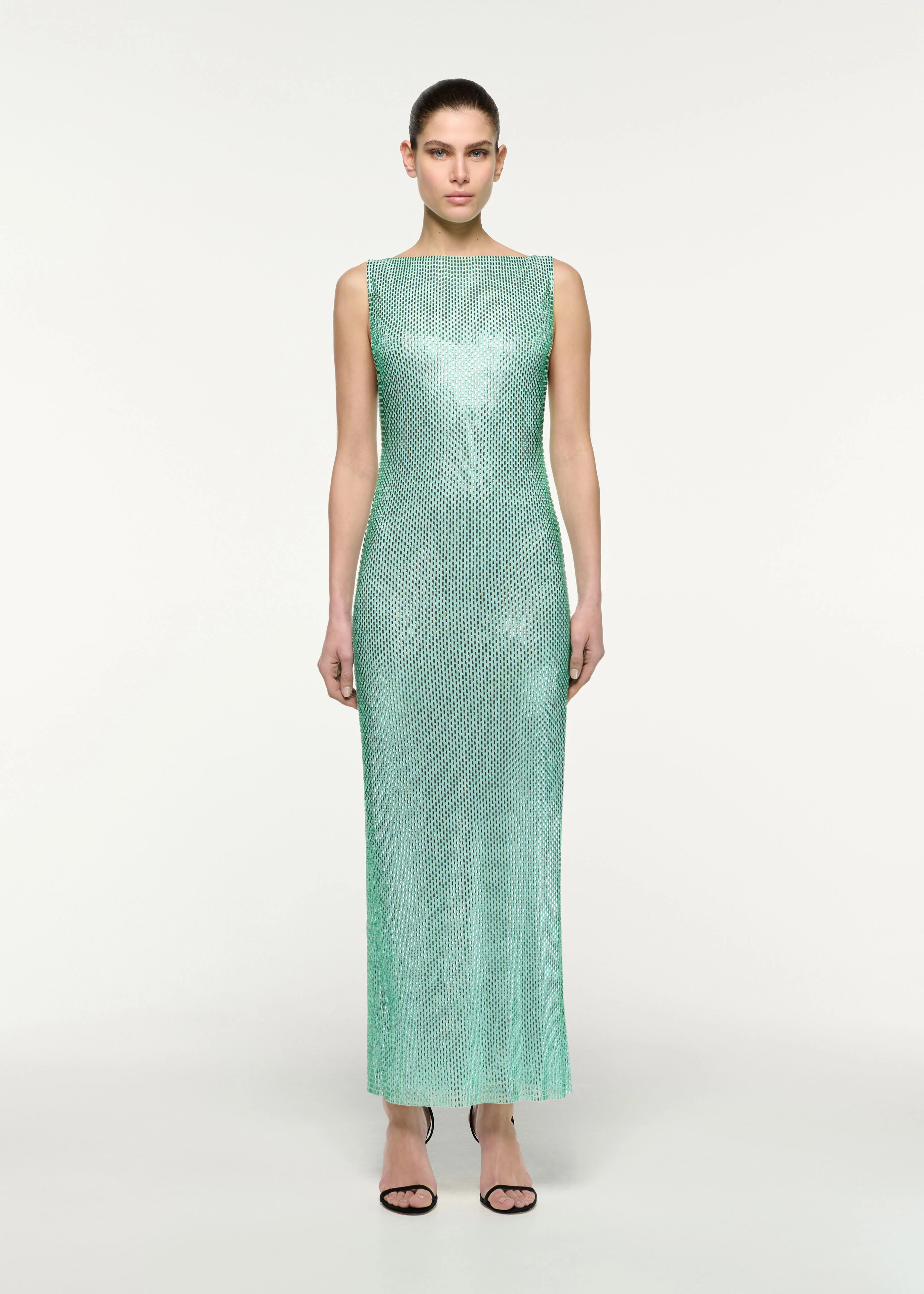 Diamante Column Maxi Dress