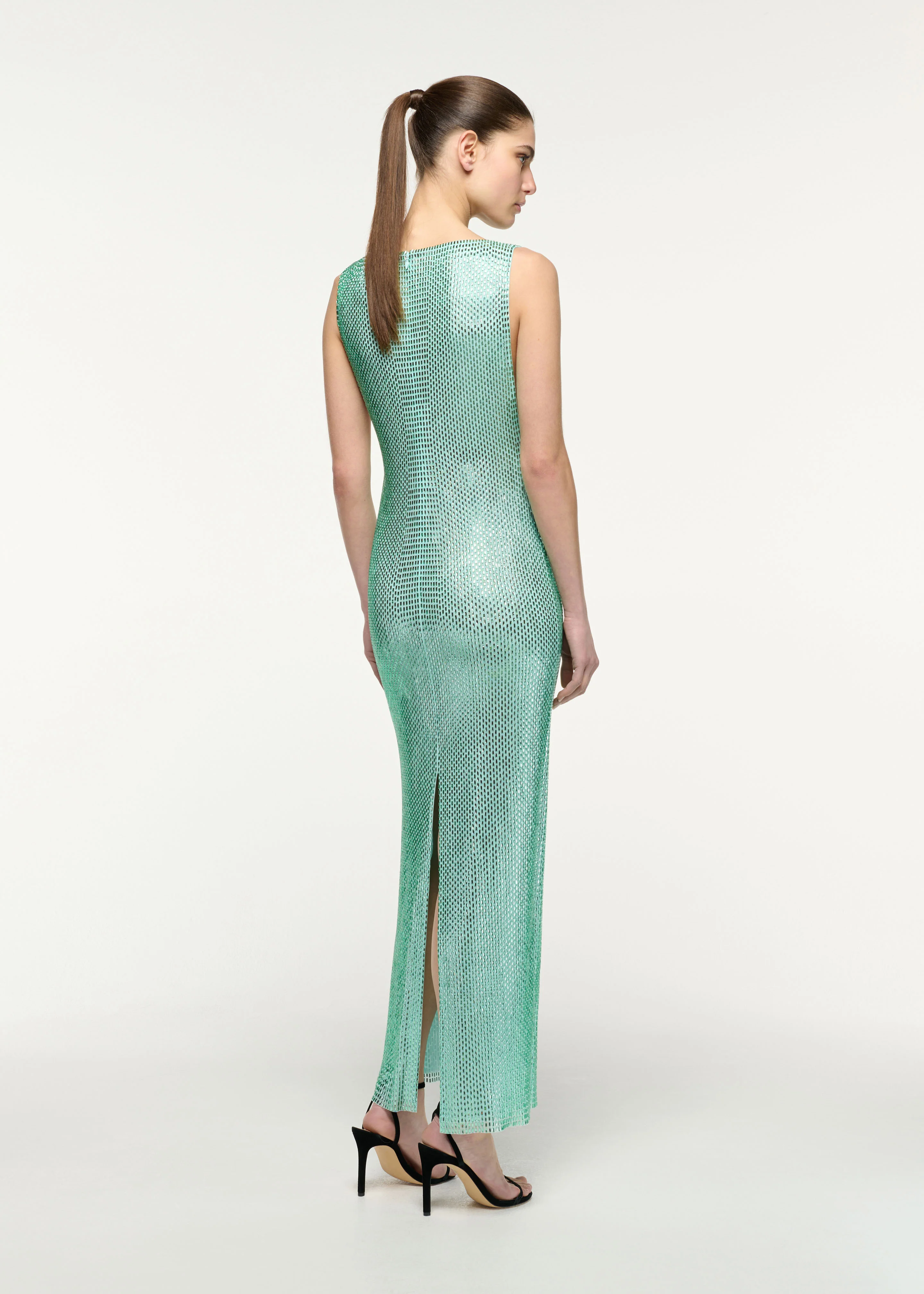 Diamante Column Maxi Dress - Image 3