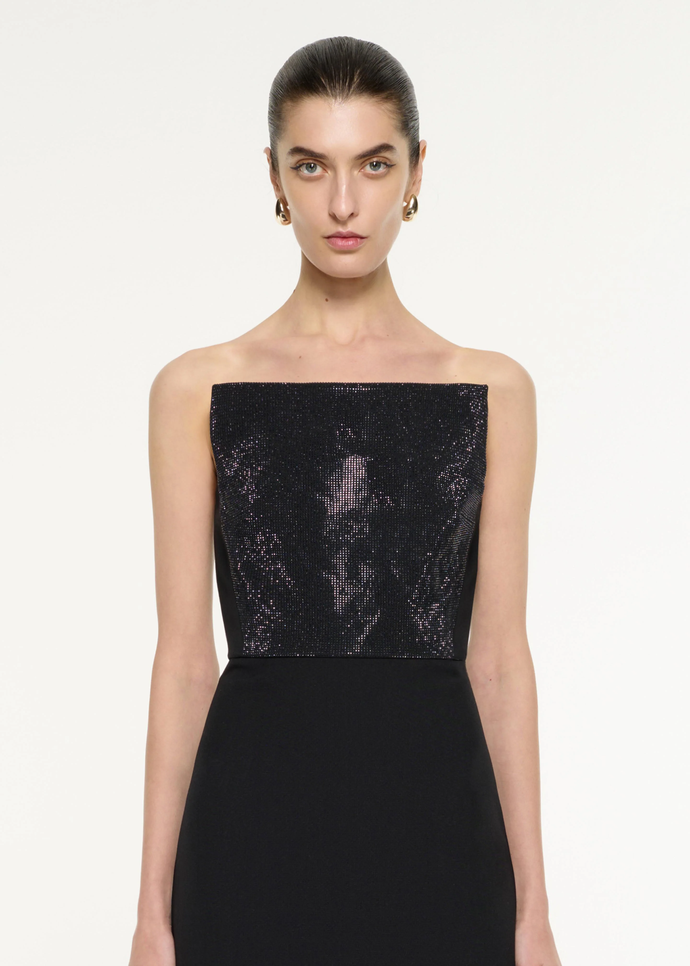 Diamante Panel Gown - Image 4