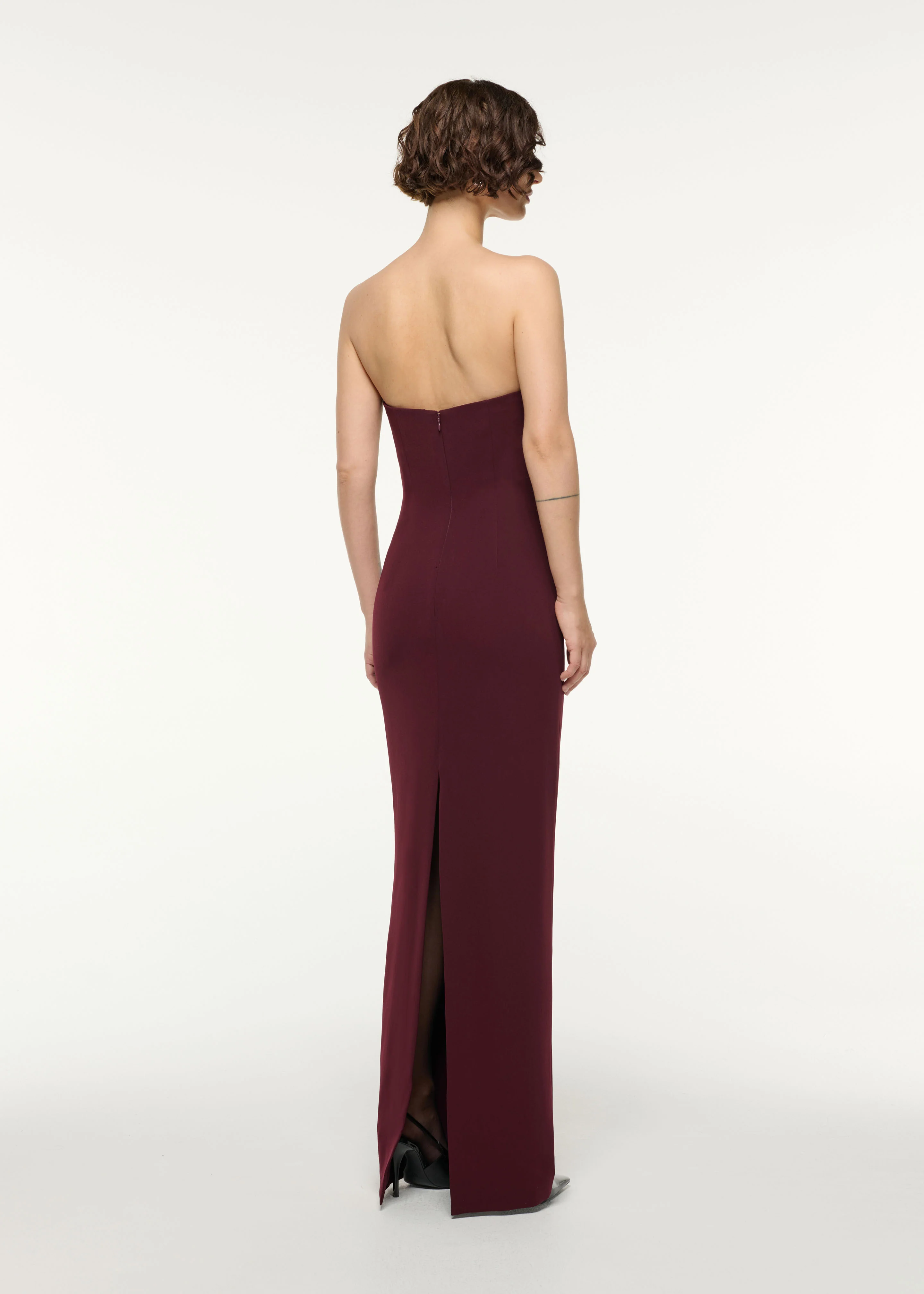 Diamante Peek-A-Boo Bust Column Gown - Image 3
