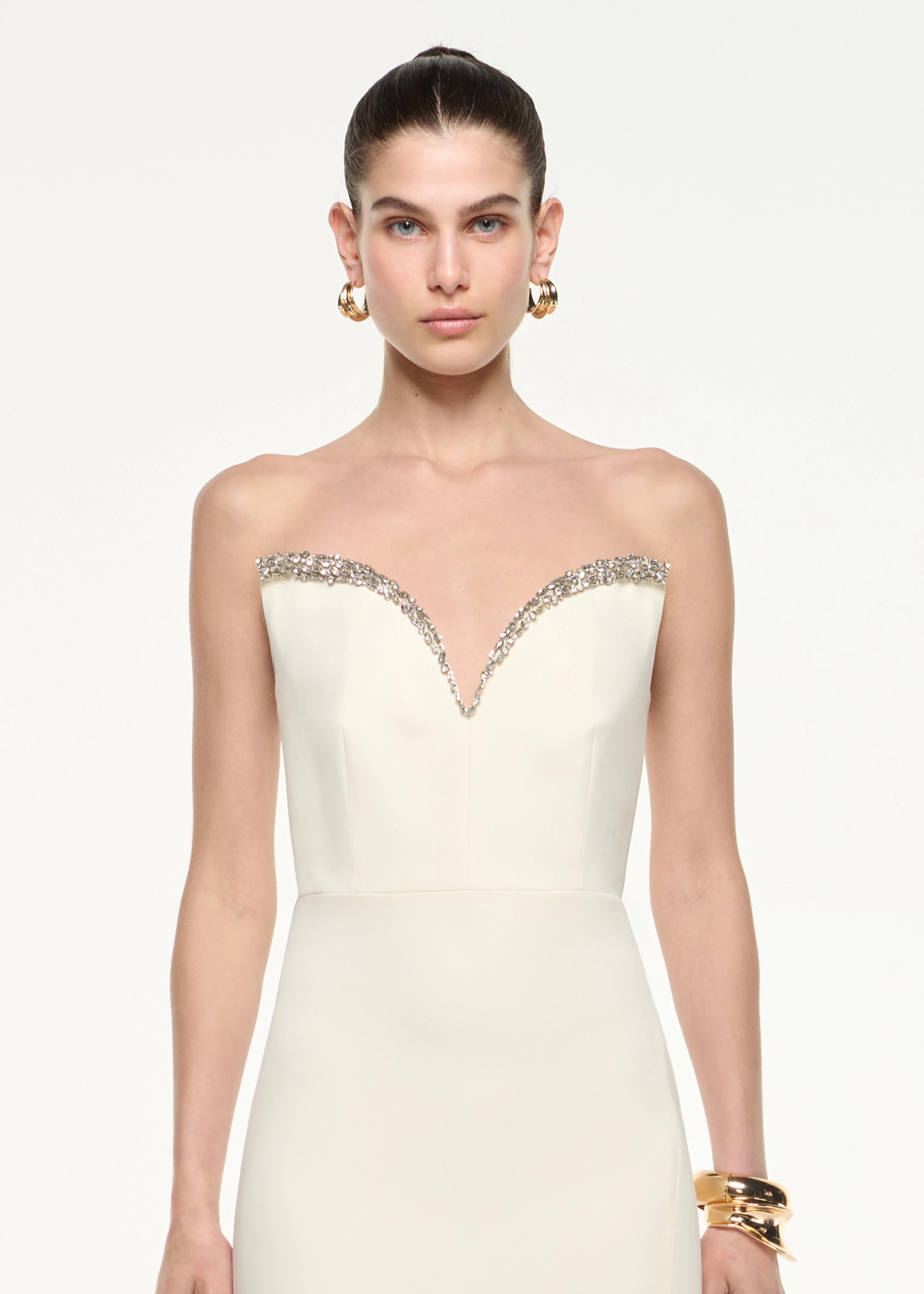 Diamante Sweetheart Strapless Gown - Image 4