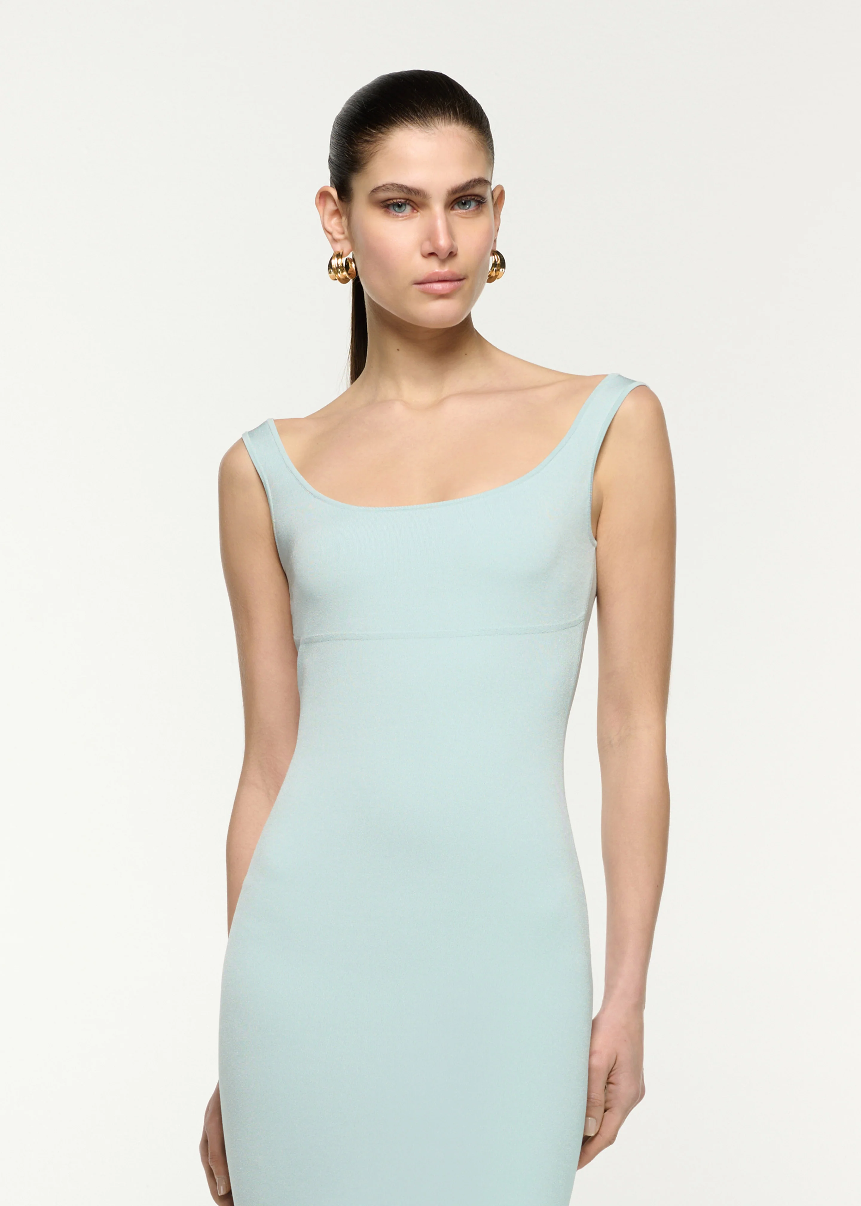 Fit And Flare Knit Midi Dress - Image 4
