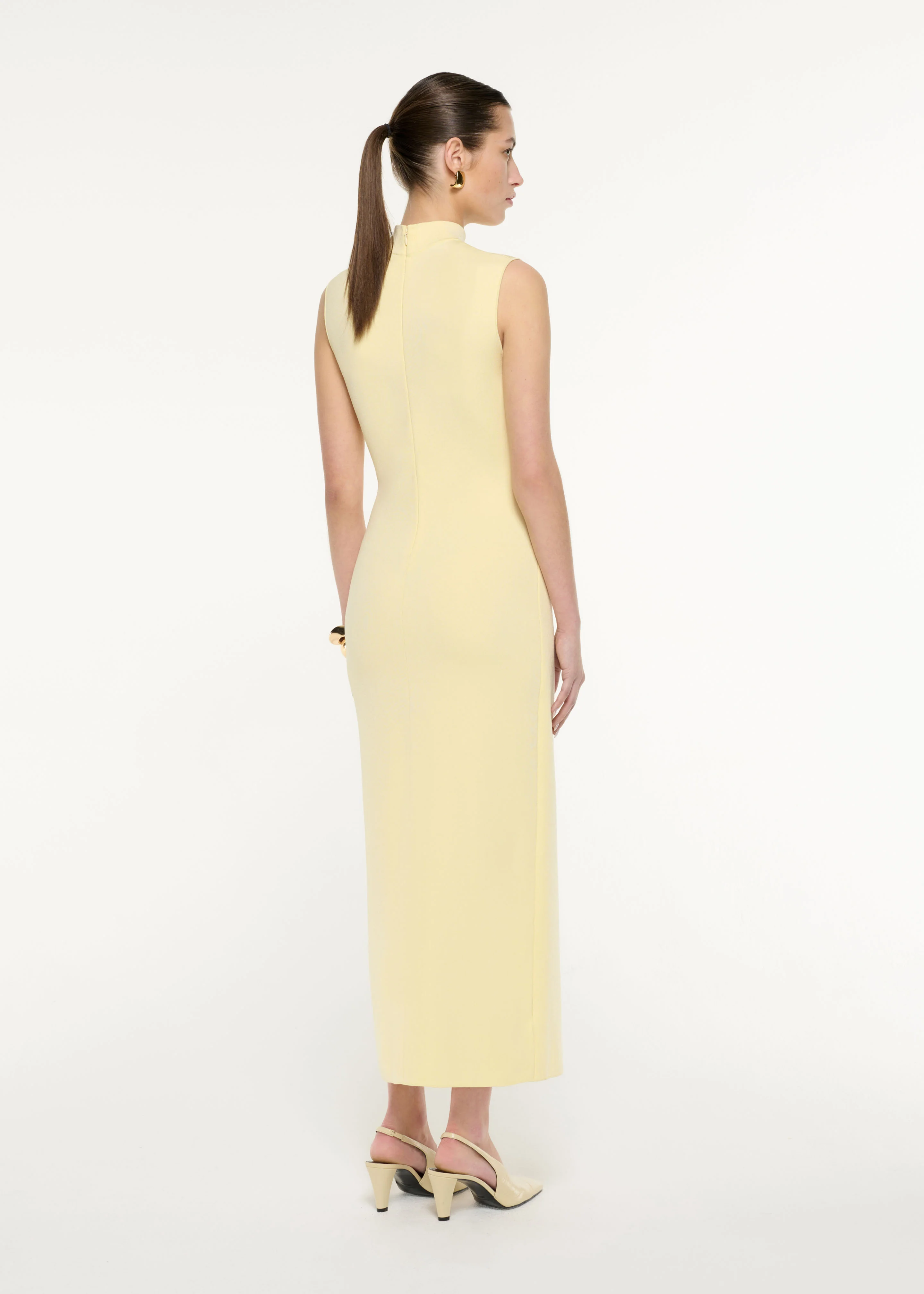 Flat Knit Drape Midi Dress - Image 3