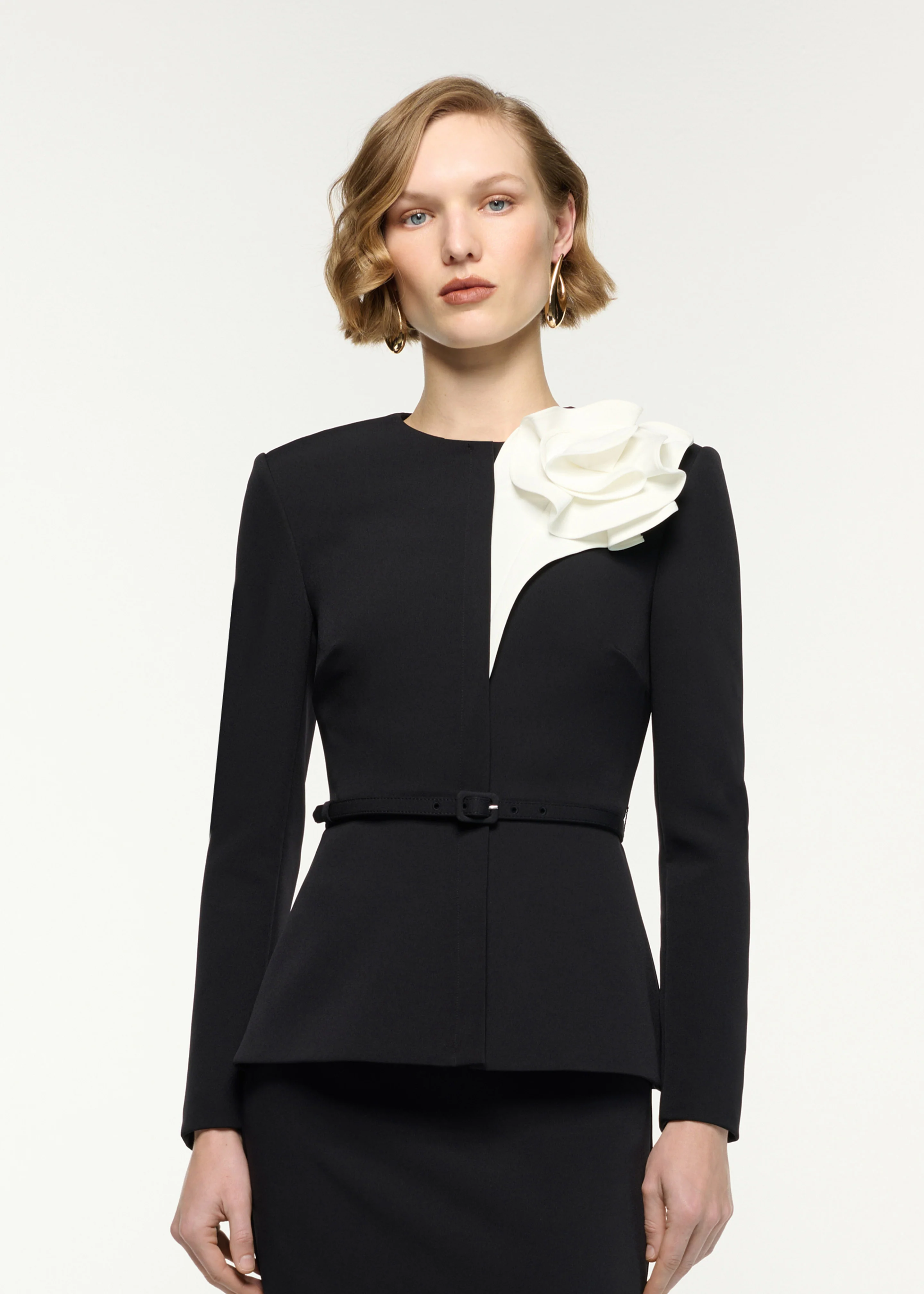 Flower Belted Jacket - Image 4