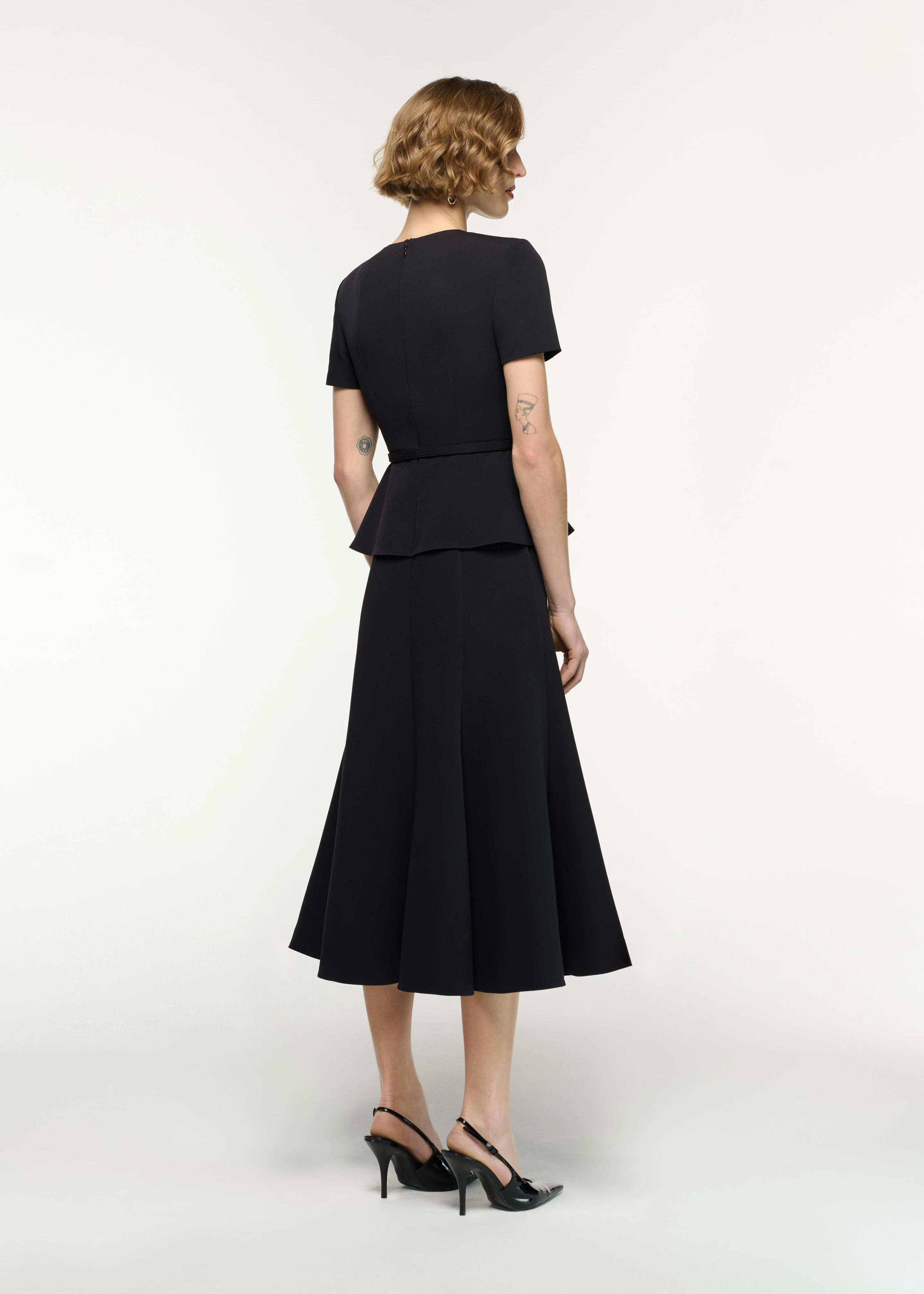 Flower Belted Midi Dress - Image 3