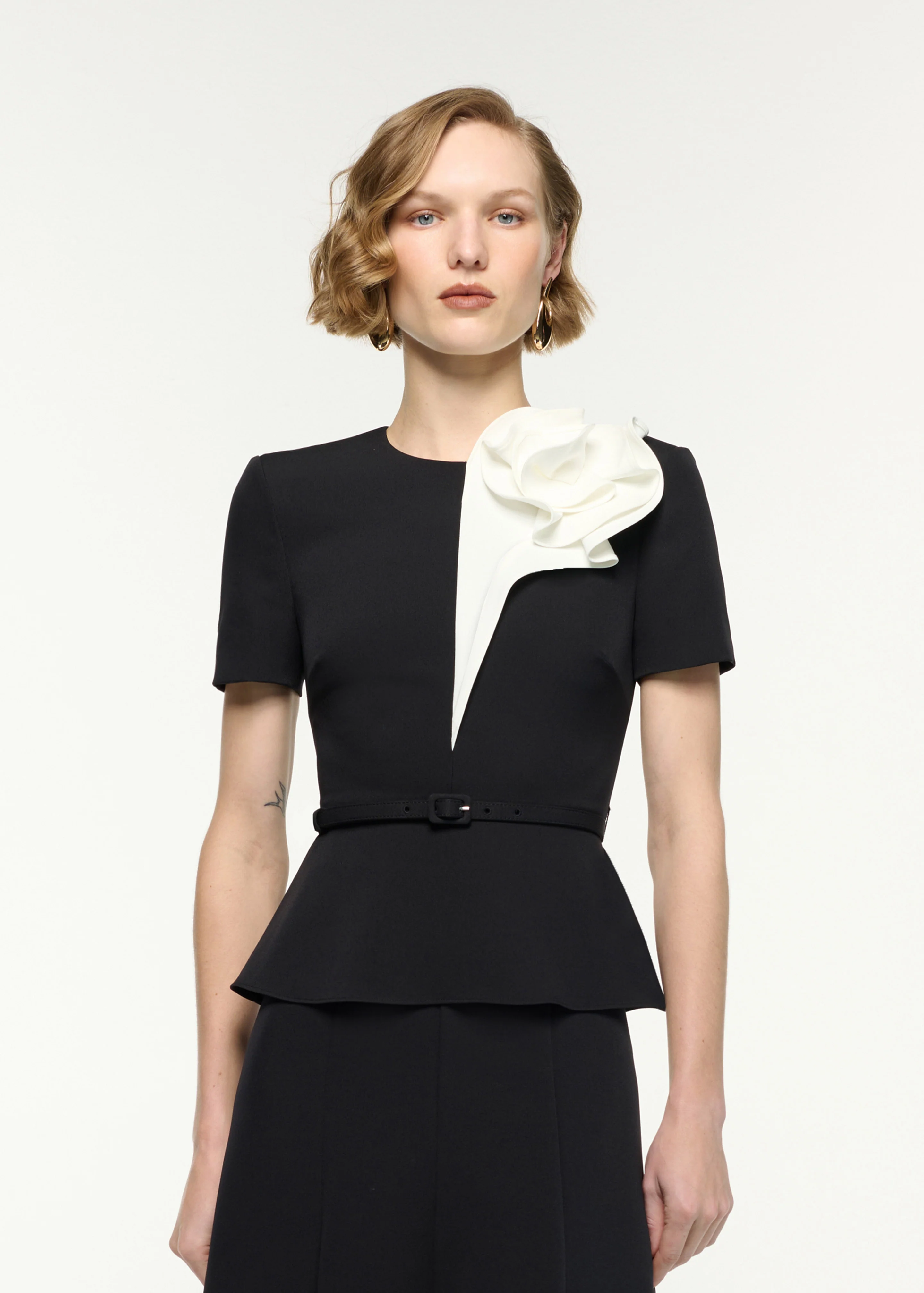 Flower Belted Midi Dress - Image 4
