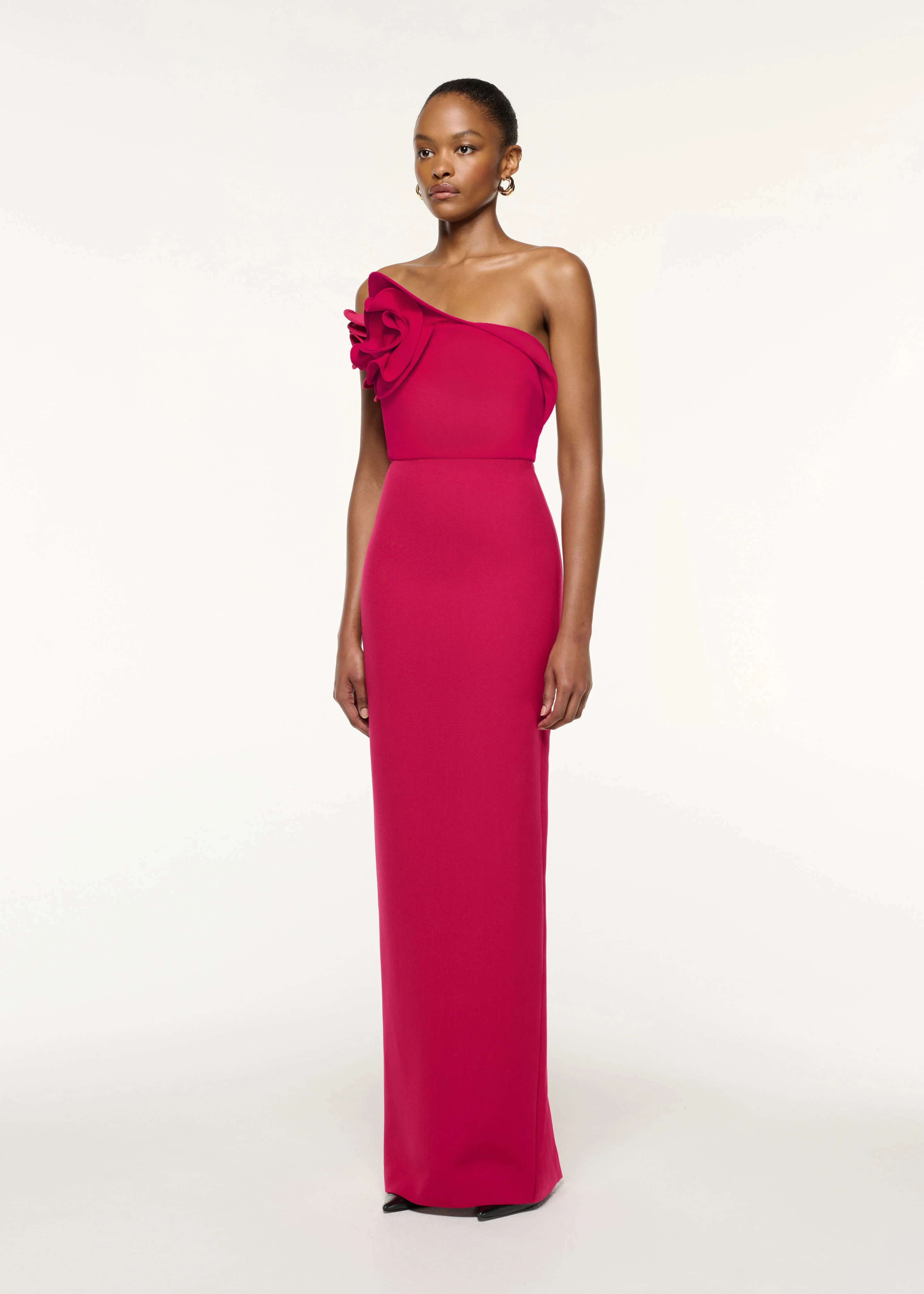 Flower Detail Strapless Gown - Image 2