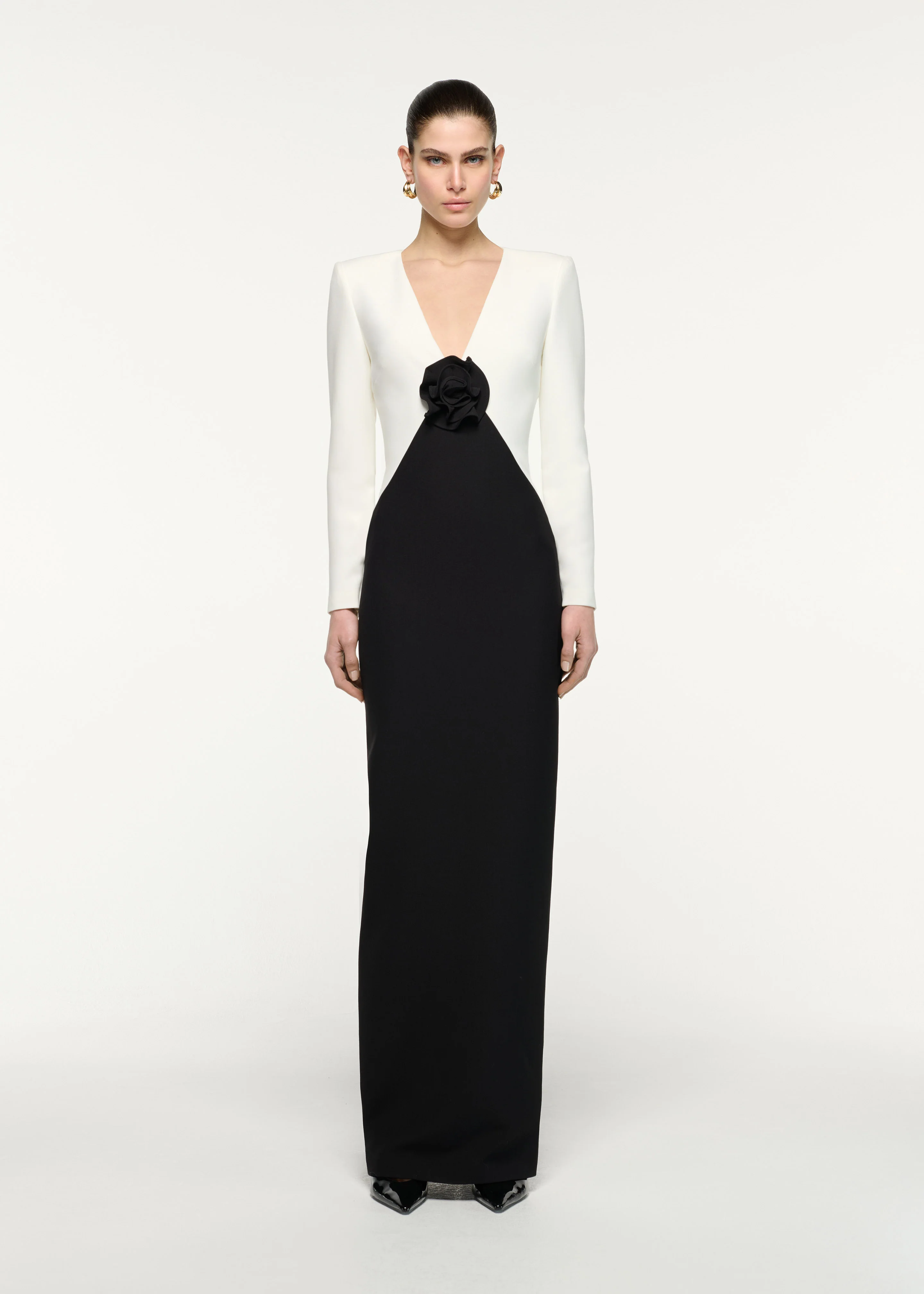 Flower Monochrome Gown