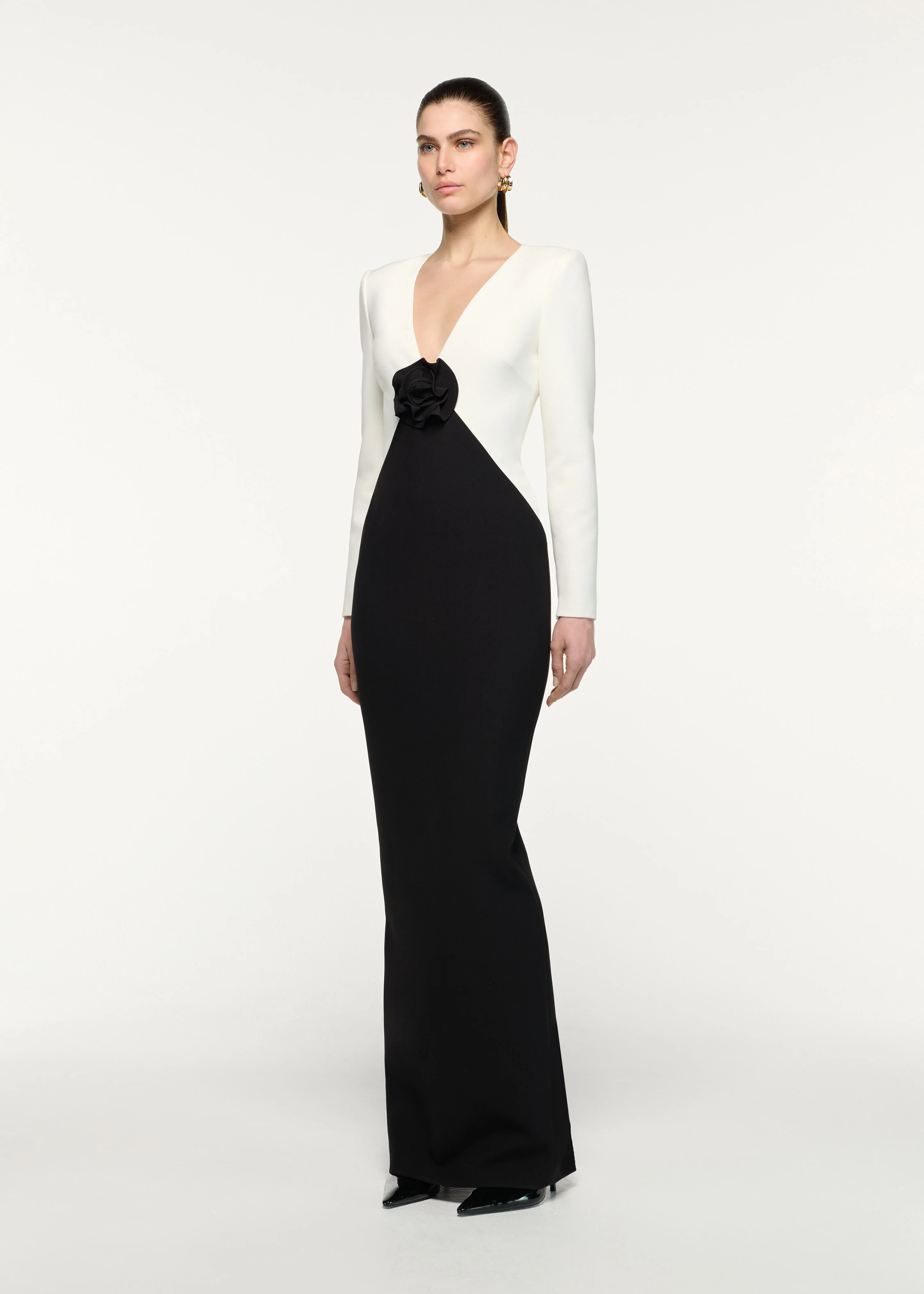 Flower Monochrome Gown - Image 2