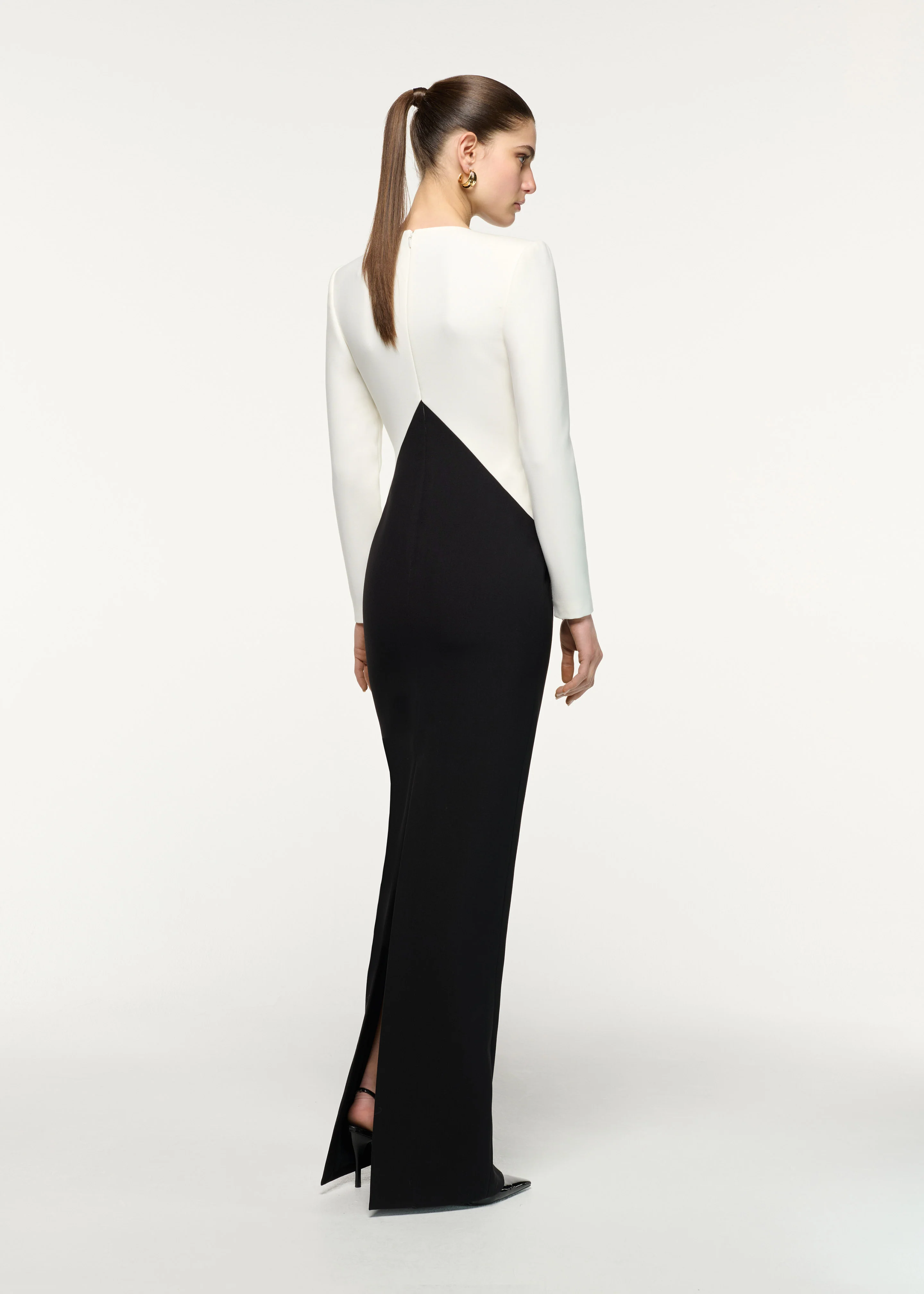 Flower Monochrome Gown - Image 3