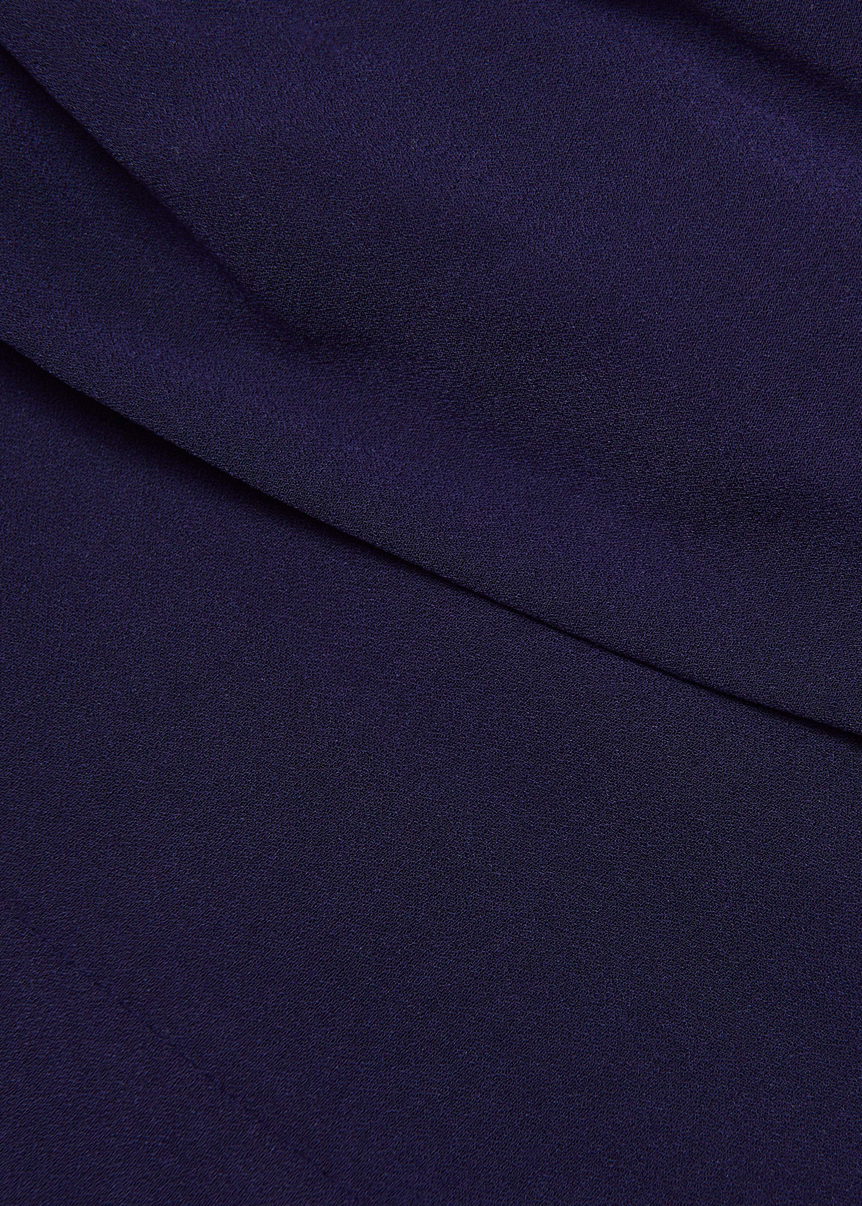 Gathered Shawl Satin Ceremony Dress - Image 5