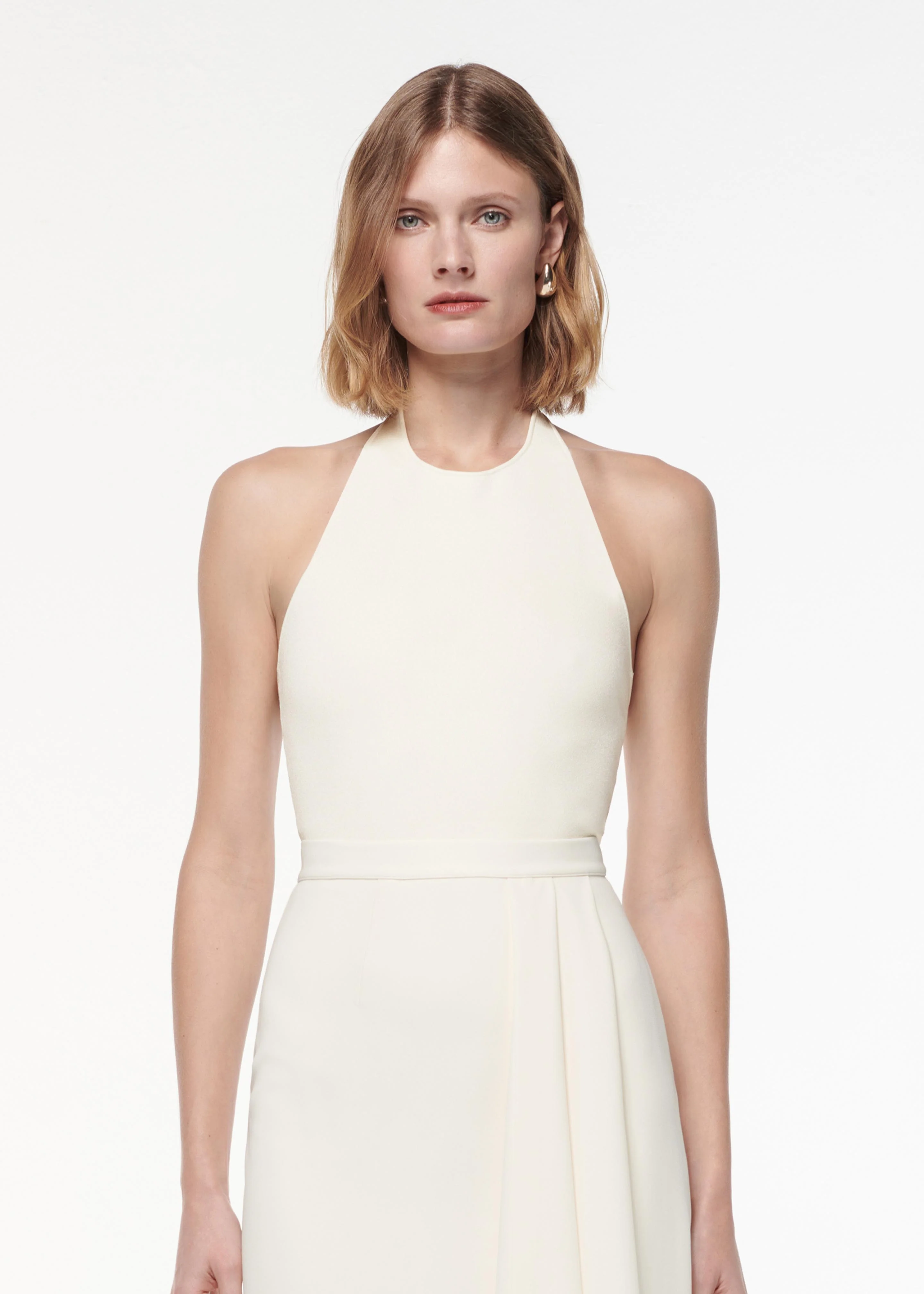 Halter Neck Flat Knit Bodysuit - Image 4