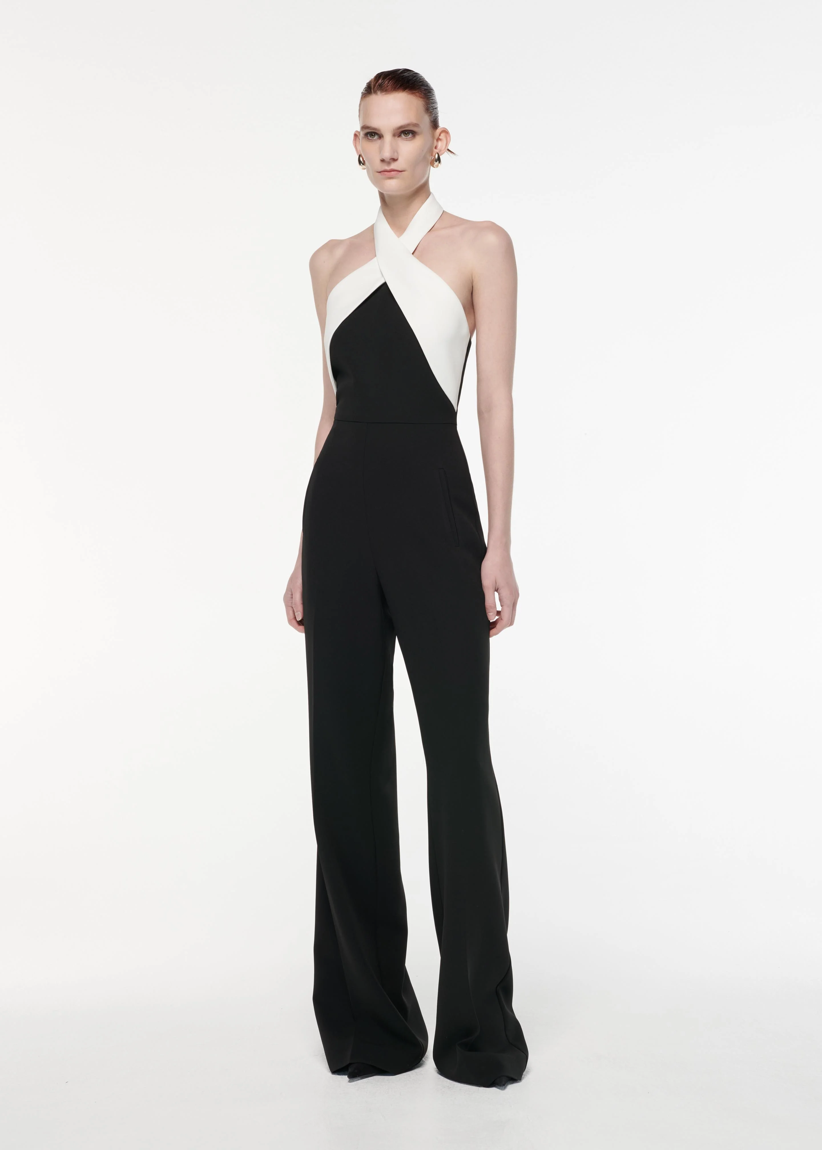 Halter Neck Heavy Cady Jumpsuit - Image 2