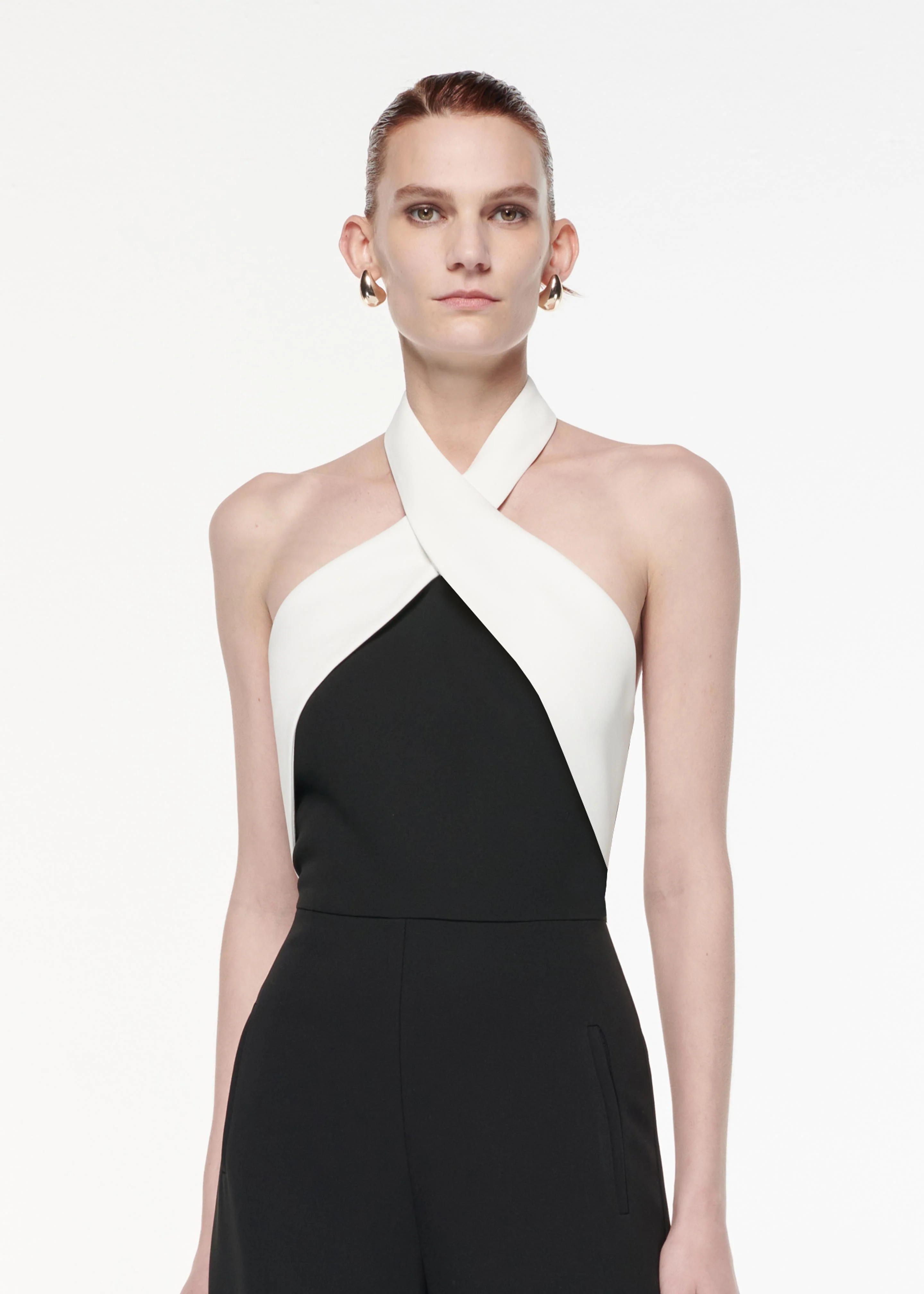 Halter Neck Heavy Cady Jumpsuit - Image 4