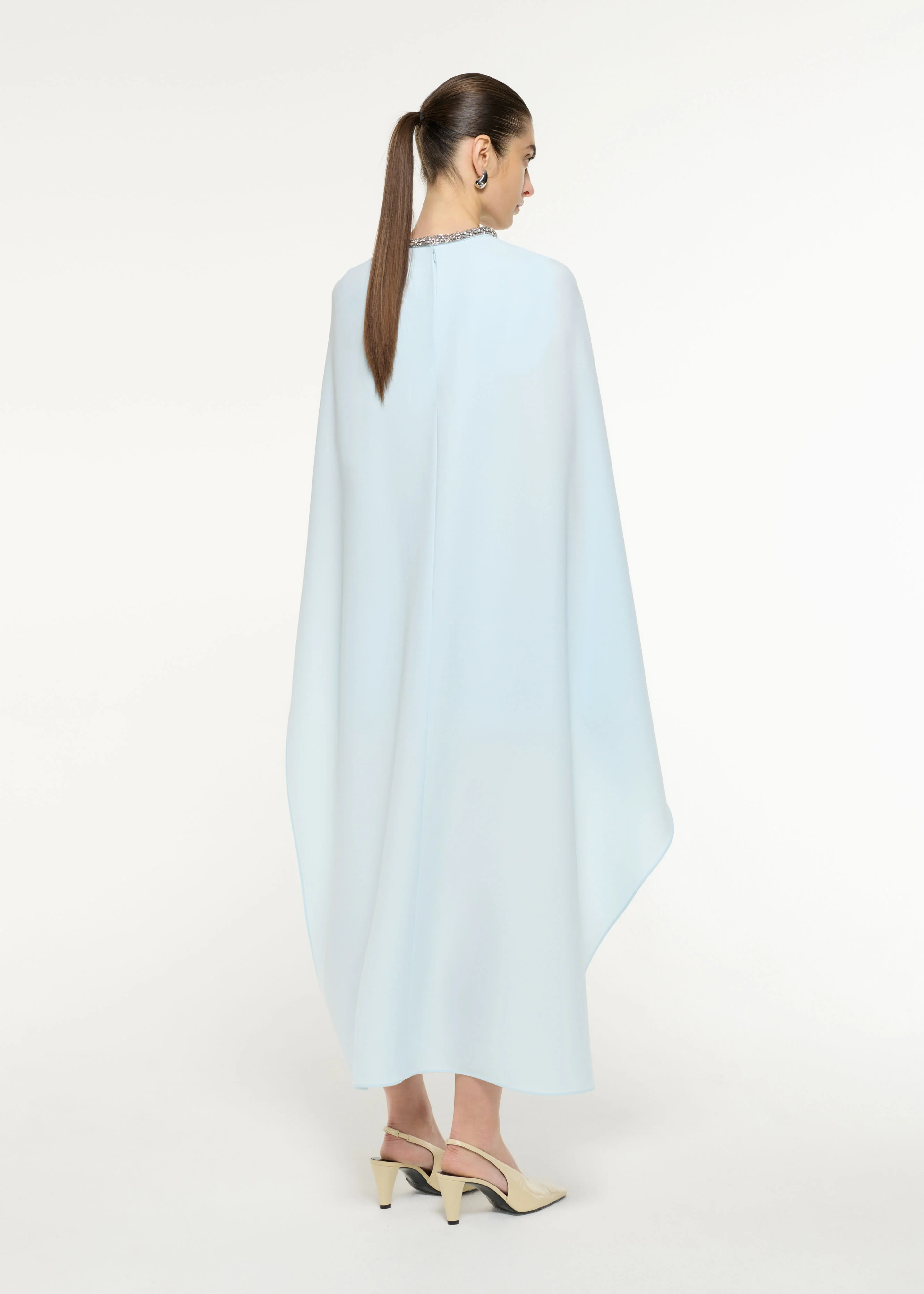 Heavy Cady Cape Mini Dress - Image 3