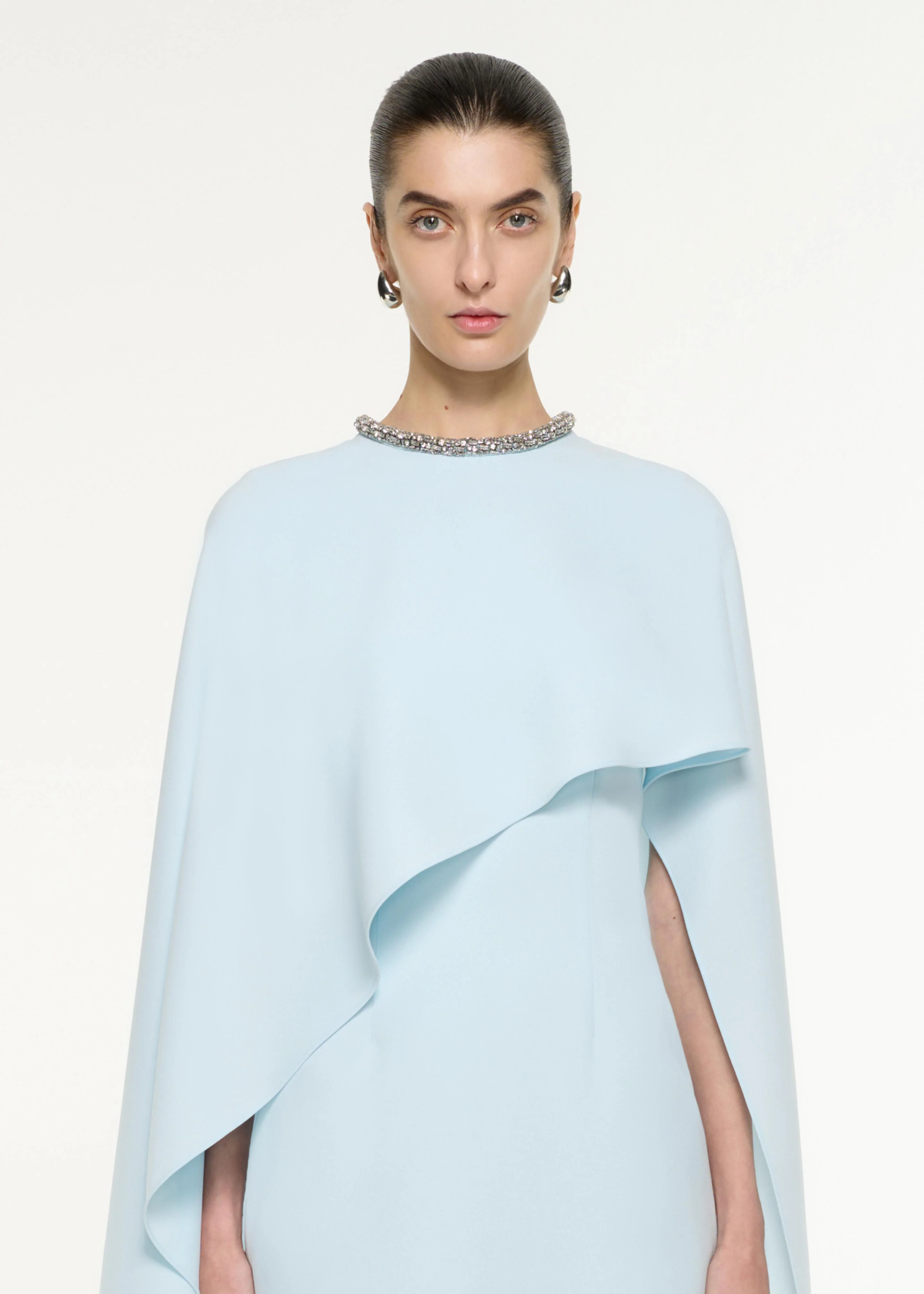 Heavy Cady Cape Mini Dress - Image 4