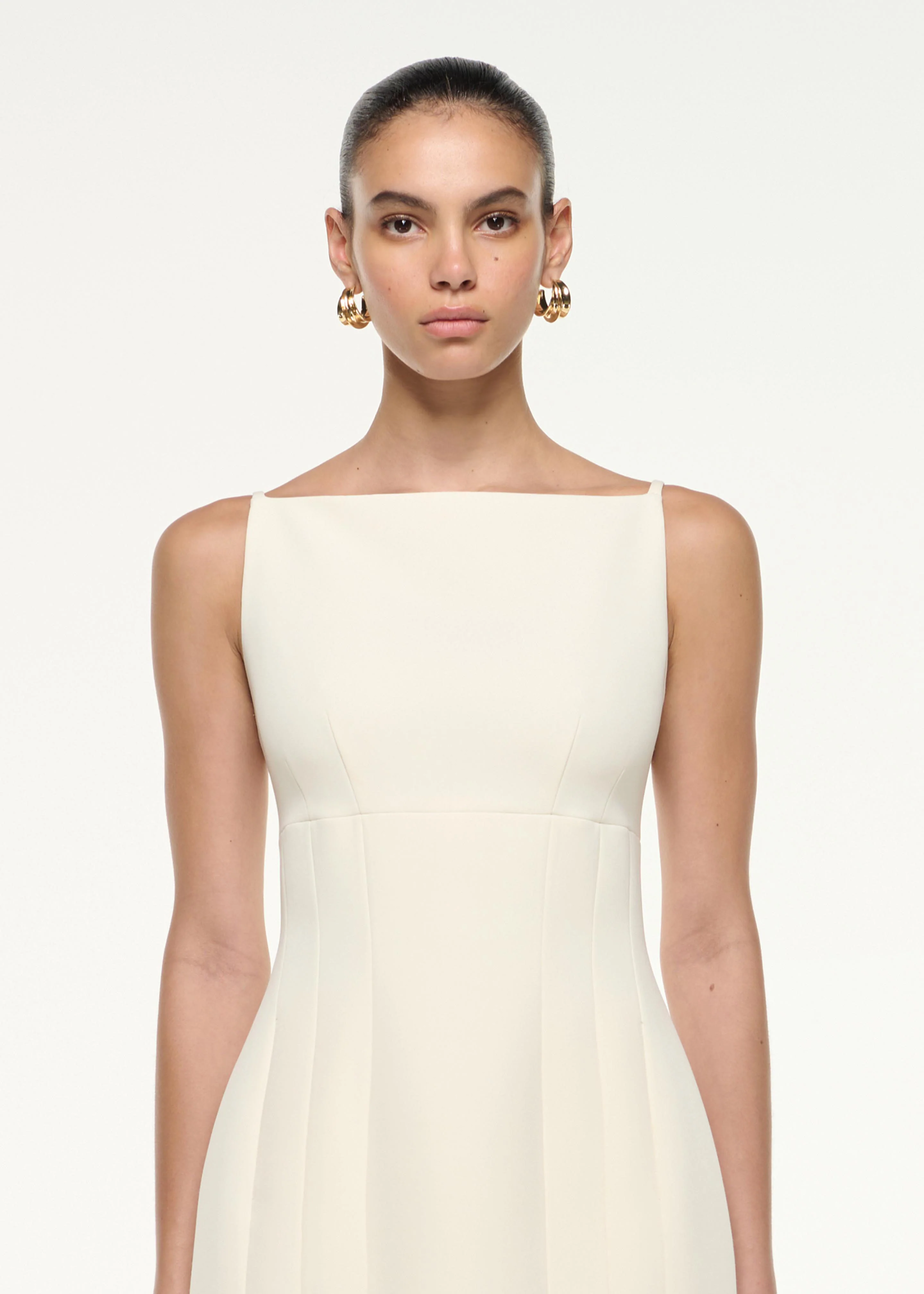 Light Crepe Strap Mini Dress - Image 4