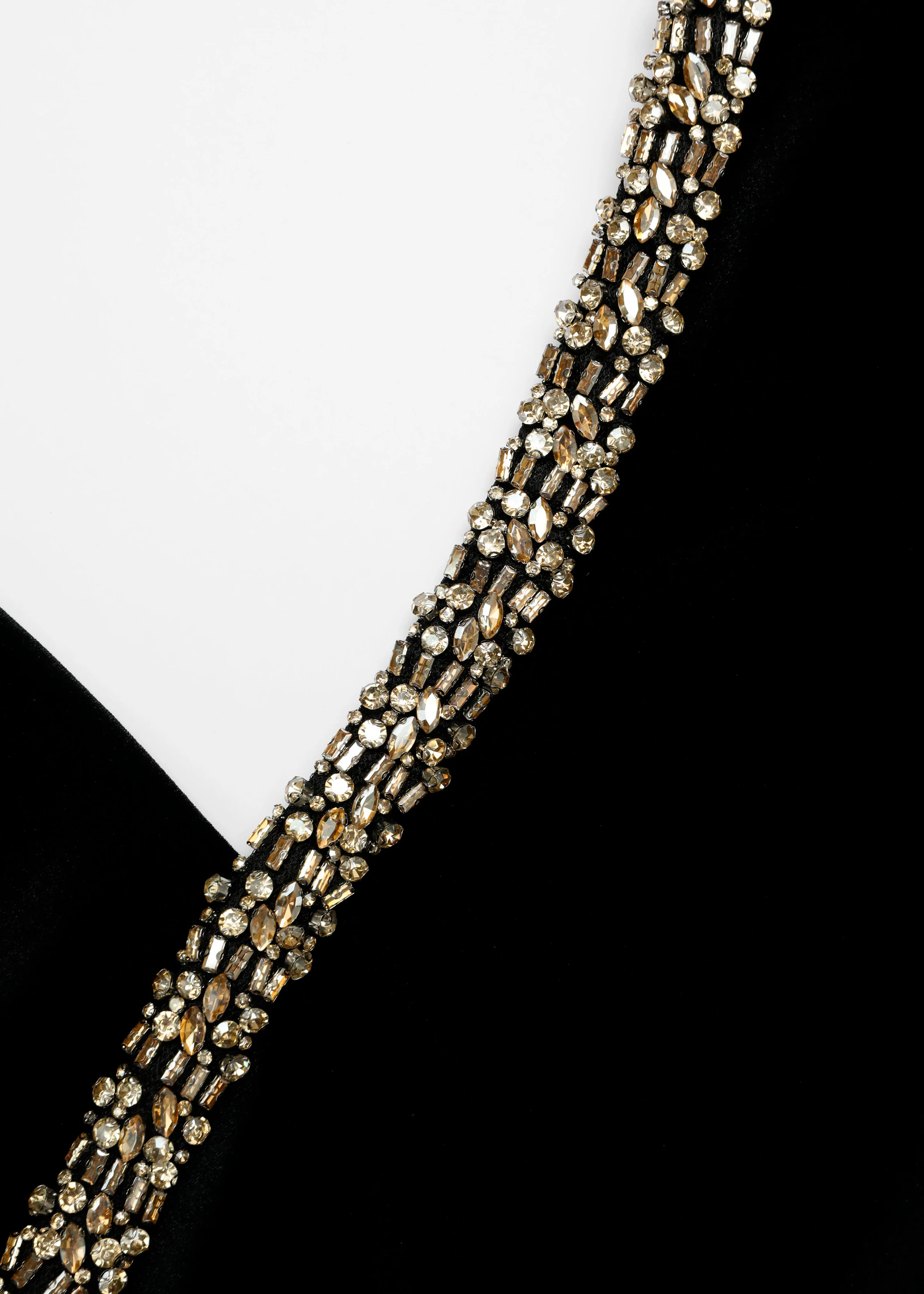 Long Sleeve Embellished Velvet Top - Image 5