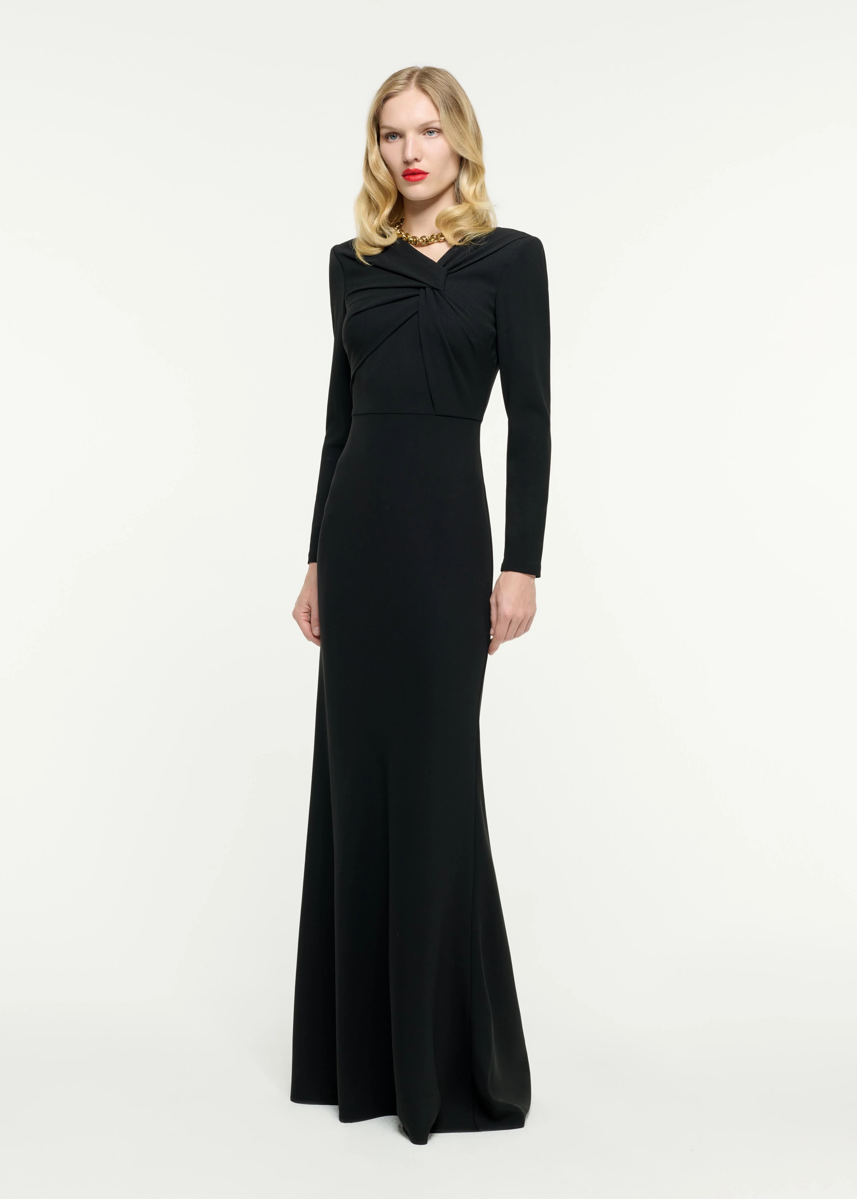 Long Sleeve Light Cady Gown - Image 2