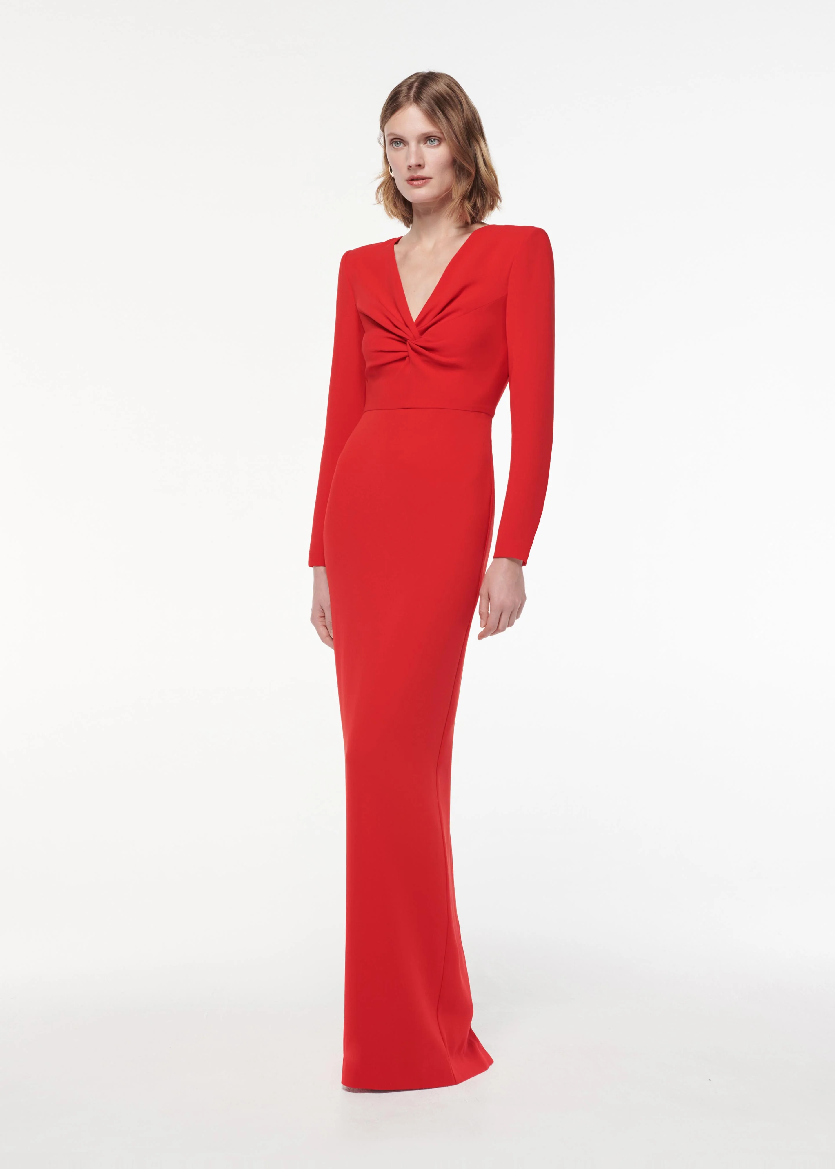 Long Sleeve Light Cady Maxi Dress - Image 2