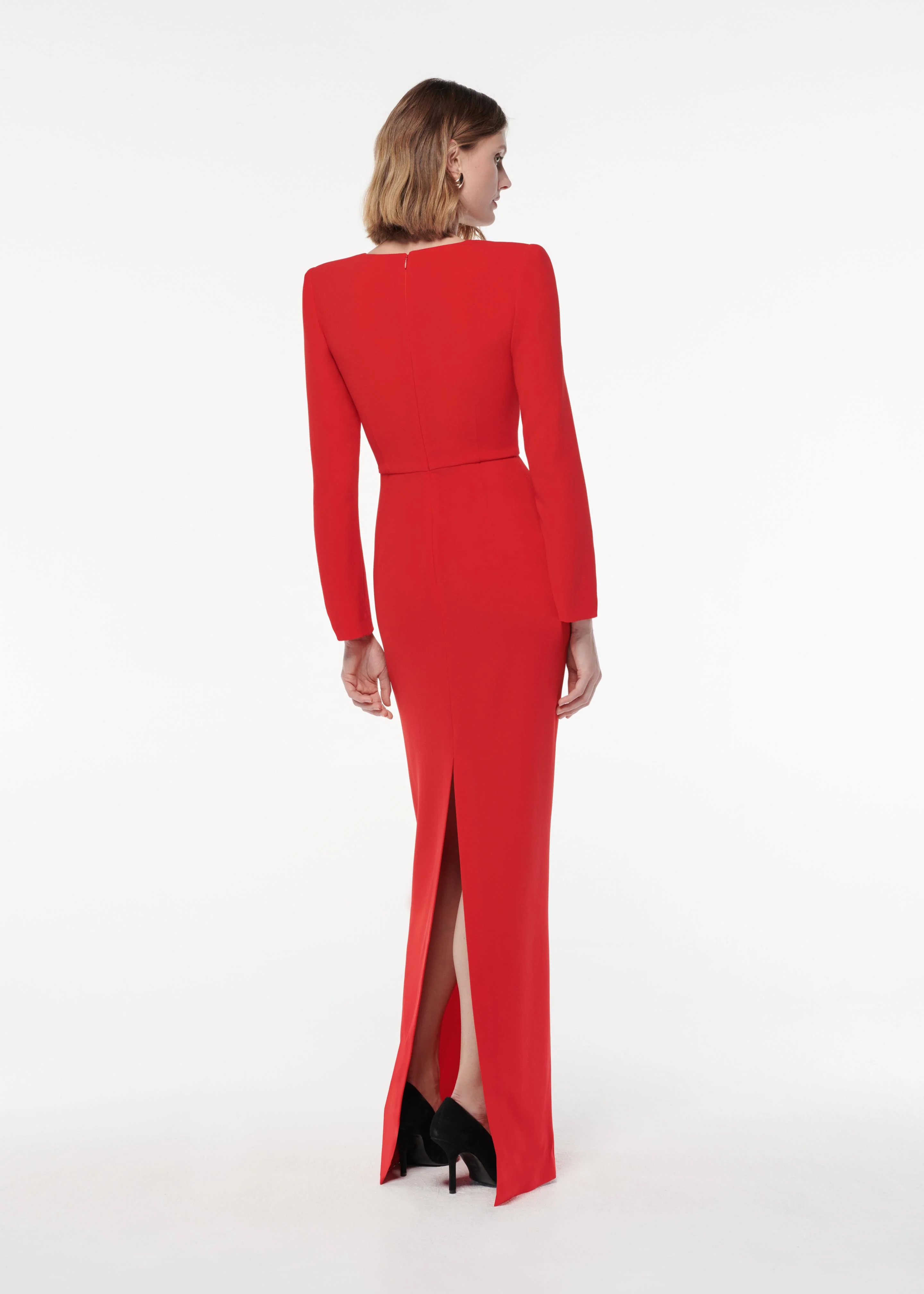 Long Sleeve Light Cady Maxi Dress - Image 3